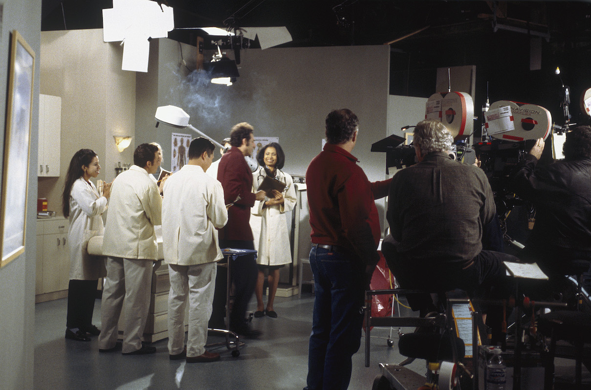 Michael Richards on the set of 'Seinfeld'