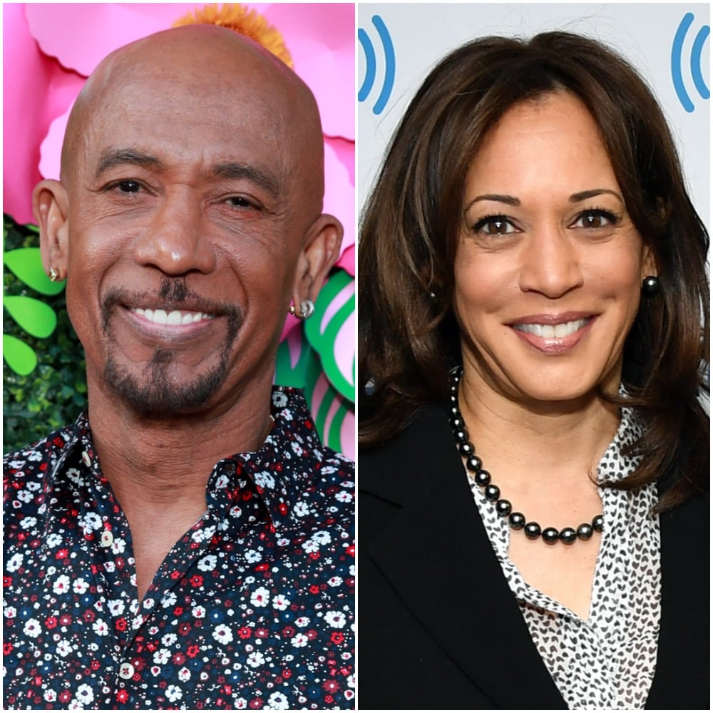 Montel Williams and Kamala Harris