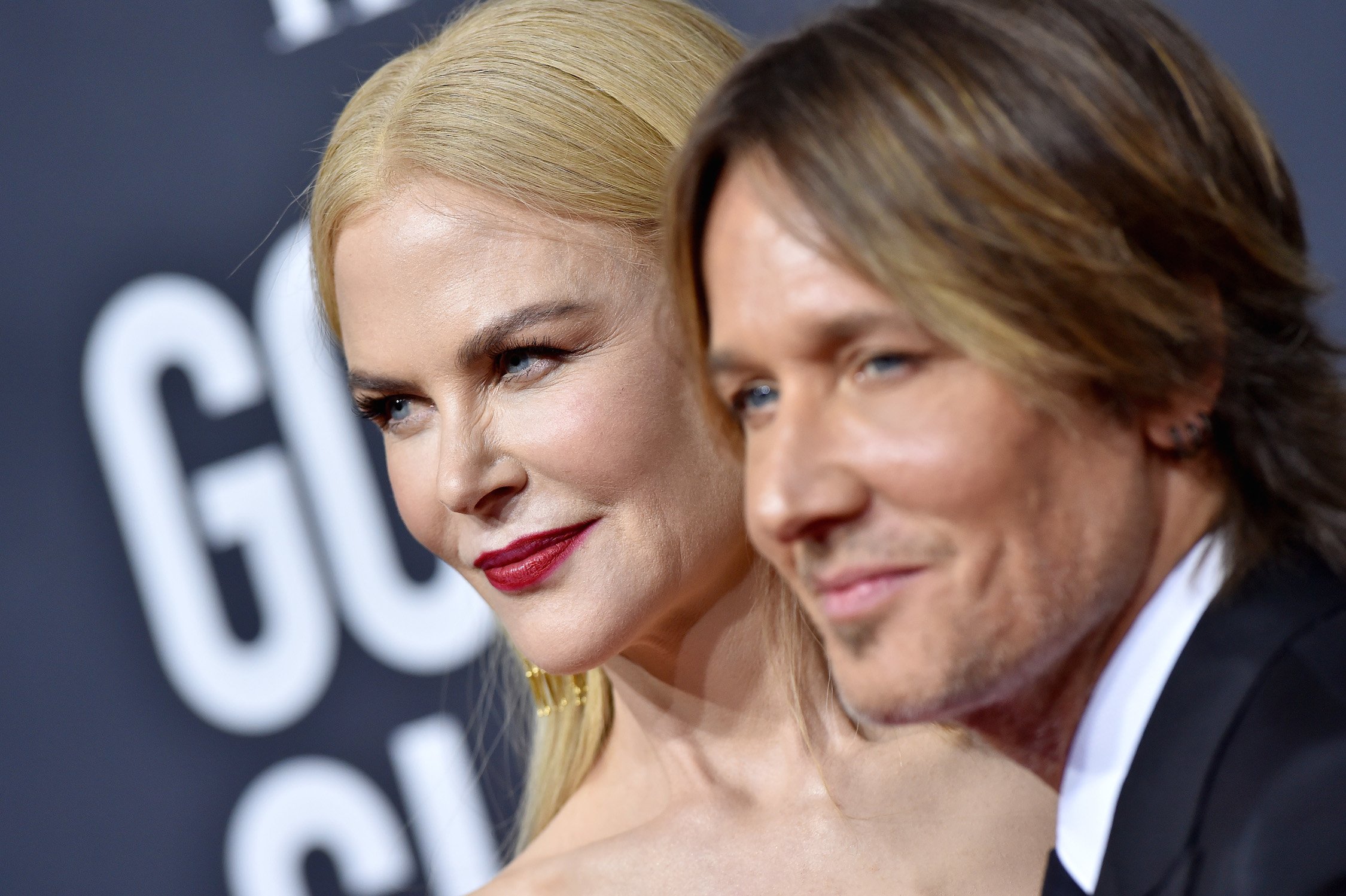 Nicole Kidman and Keith Urban attend the 77th Annual Golden Globe Awards