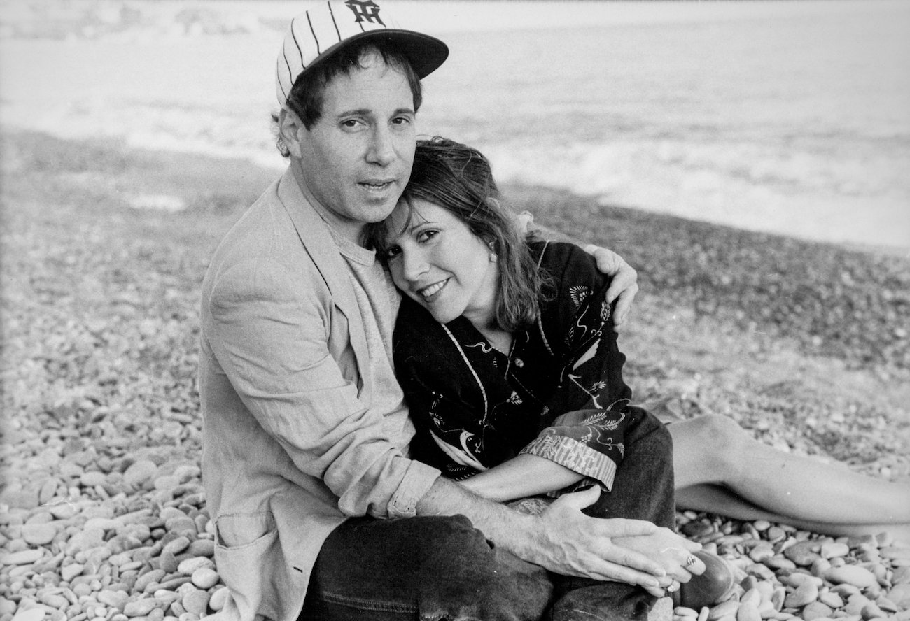 Paul Simon and Carrie Fisher