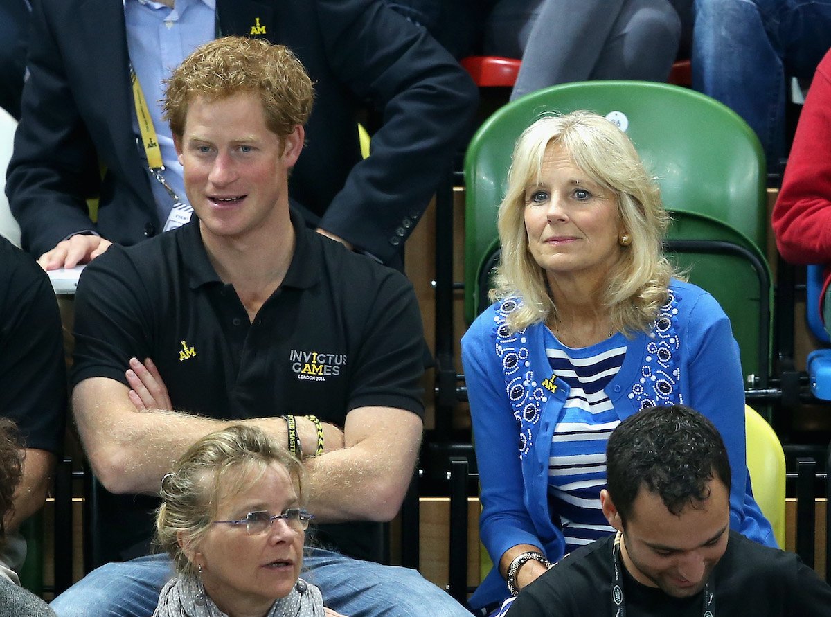 Prince Harry and Jill Biden