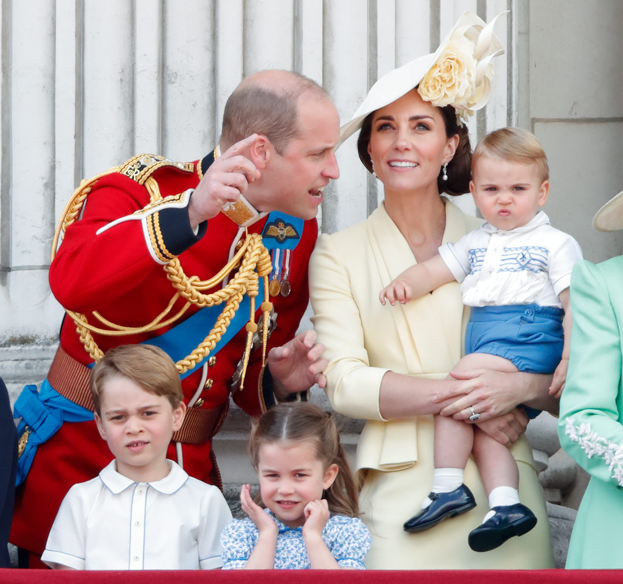 Prince William, Kate Middleton, Prince George, Princess Charlotte, and Prince Louis