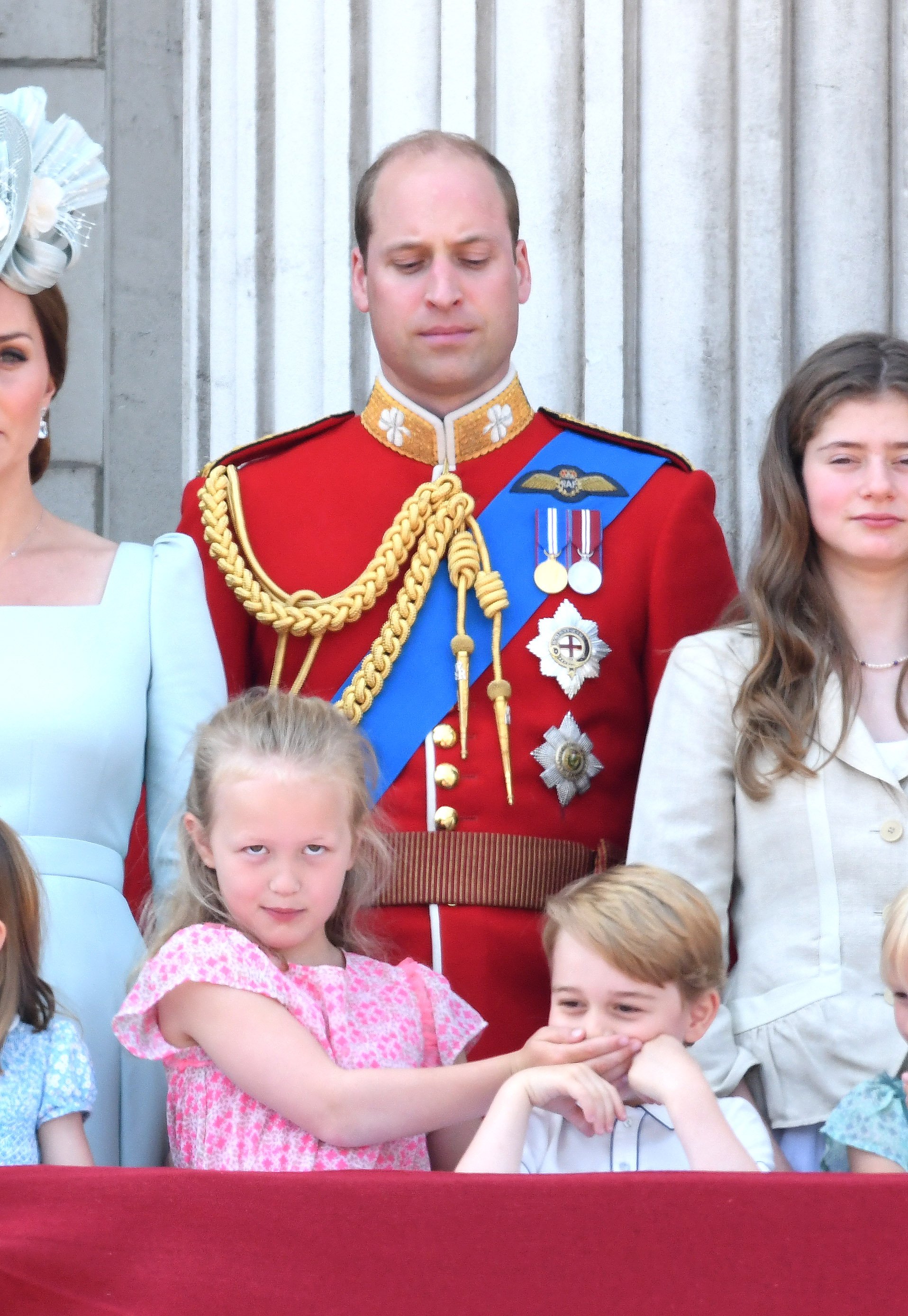 Prince William, Savannah Phillips, and Prince George