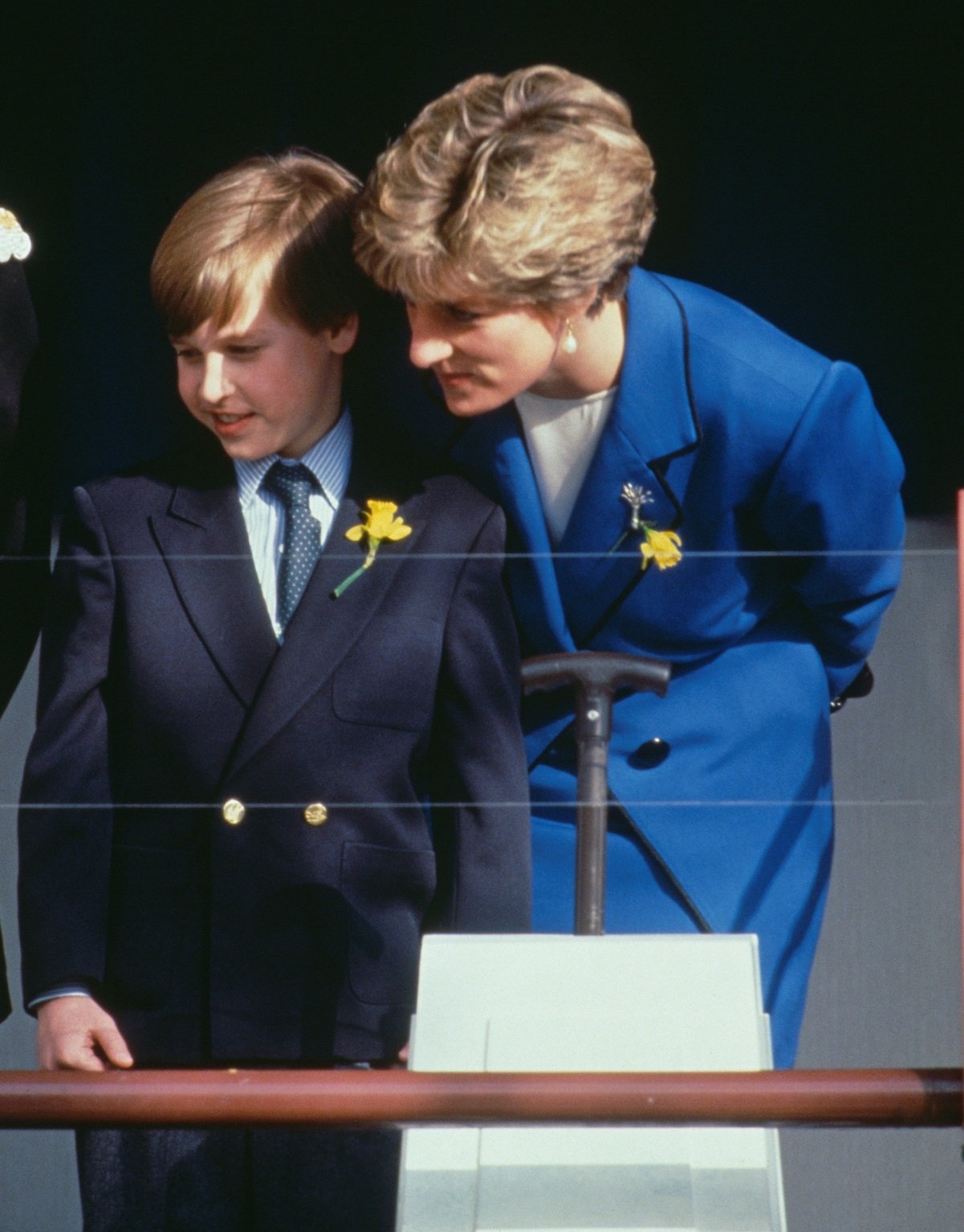 Prince William and Princess Diana