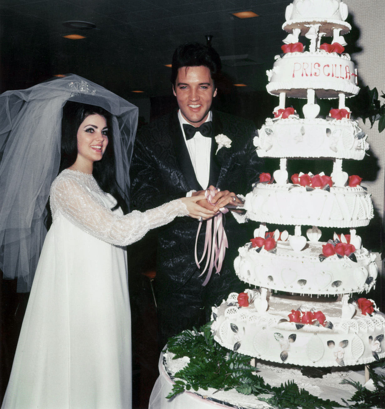 Wedding Photos of Elvis Presley to Priscilla on May 01,1967
