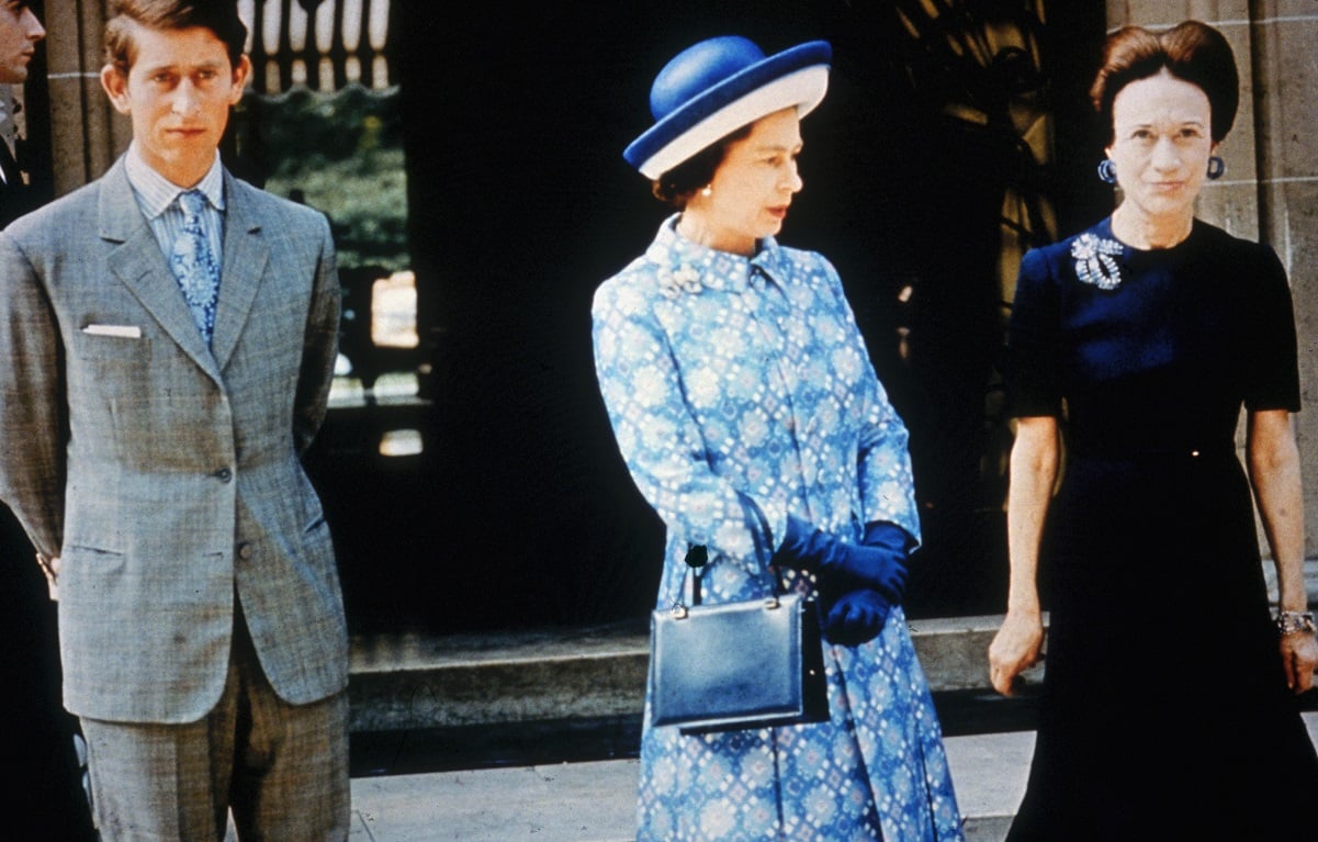 Queen Elizabeth II, Prince Charles, and Wallis Simpson