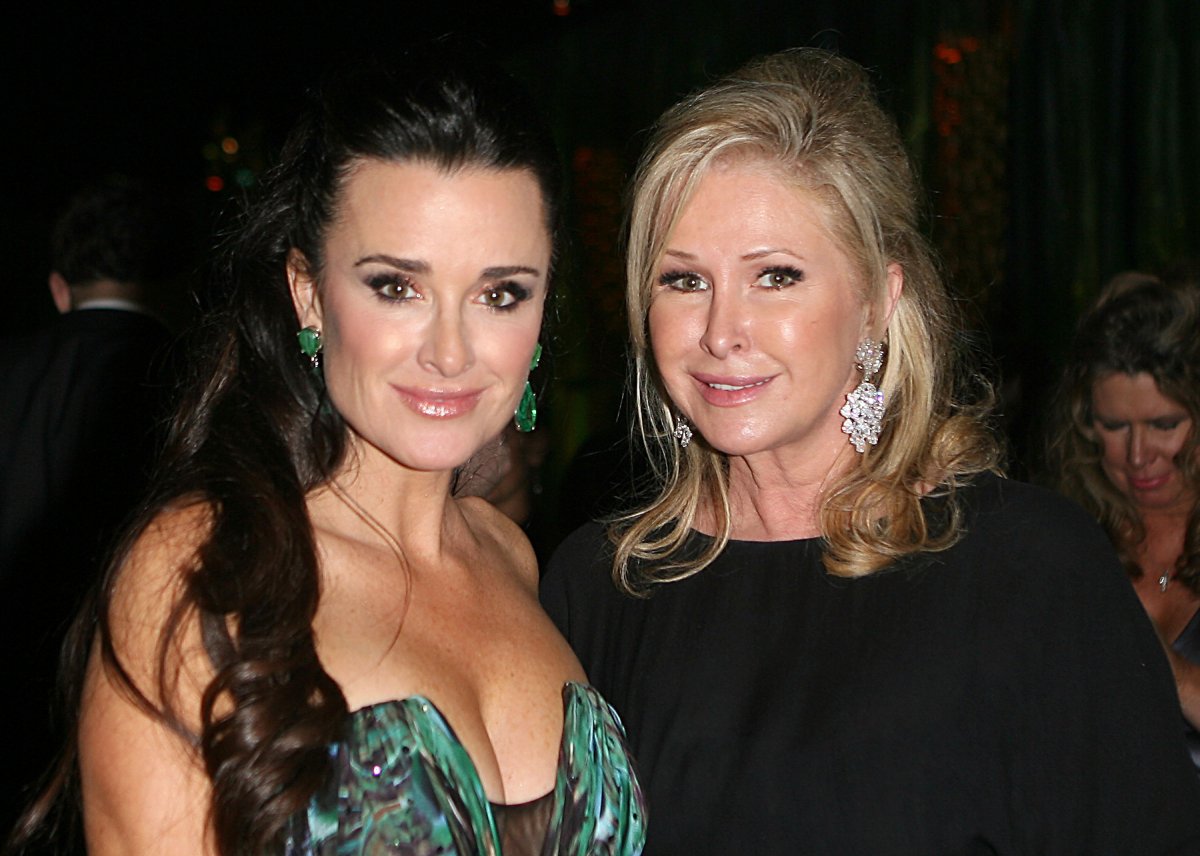 Kathy Hilton and Kyle Richards attend HBO's 68th Annual Golden Globe Awards Official After Party held at The Beverly Hilton hotel on January 16, 2011 in Beverly Hills, California