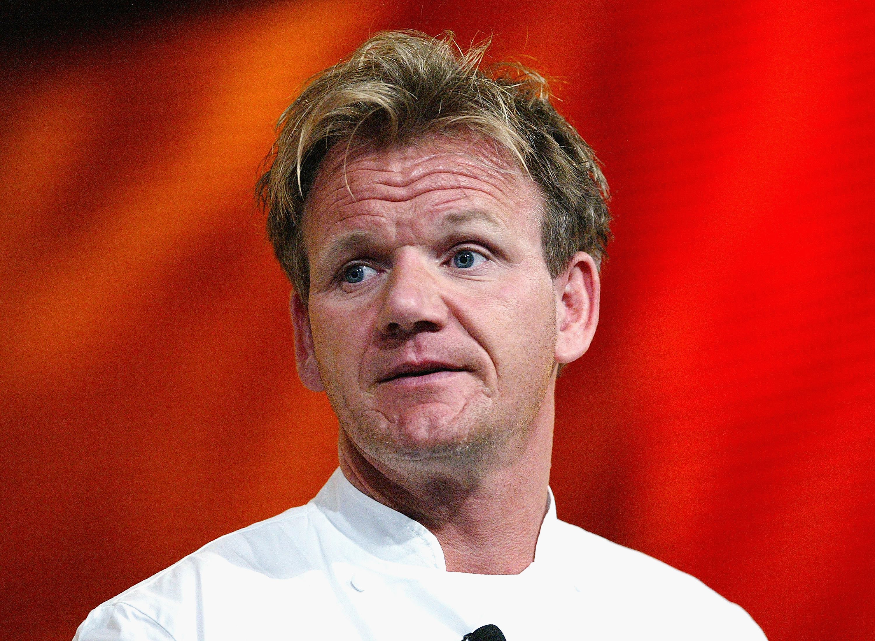 Gordon Ramsey speaks during Fox Networks 2005 Television Critics Winter Press Tour at the Hilton Universal Hotel