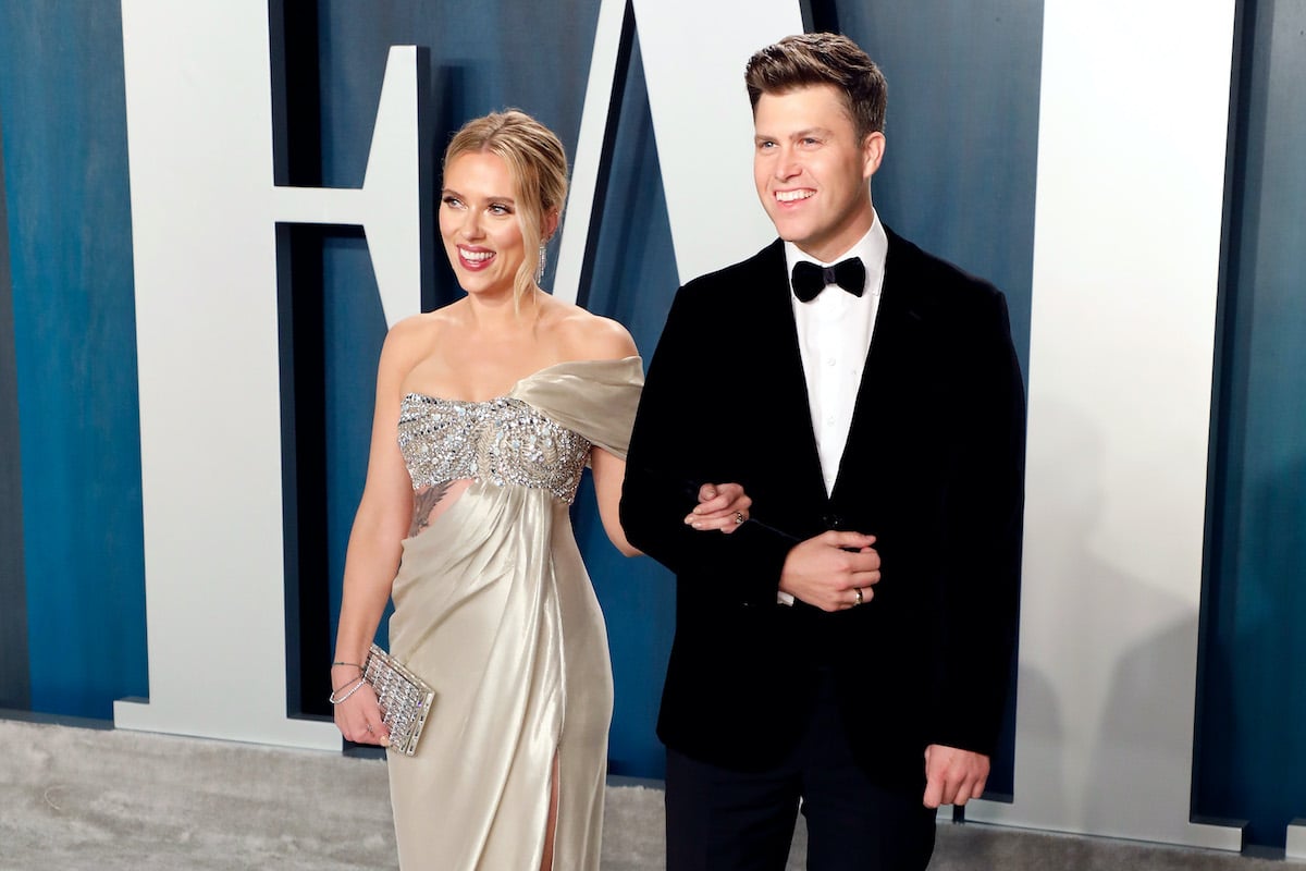 Scarlett Johansson and Colin Jost 