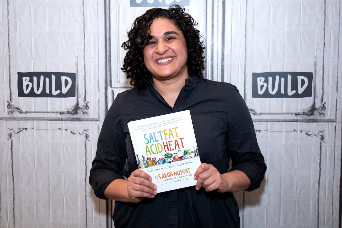 Samin Nosrat visits Build Studio on November 30, 2018 in New York City.