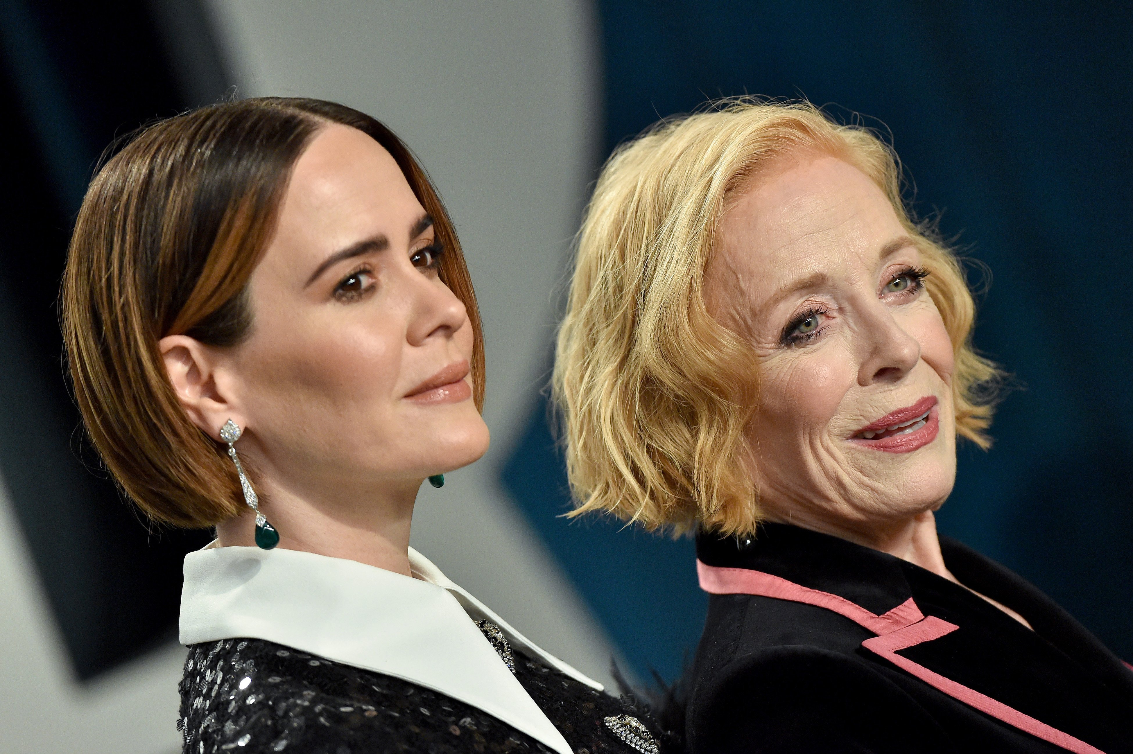 Sarah Paulson and Holland Taylor attend the 2020 Vanity Fair Oscar Party