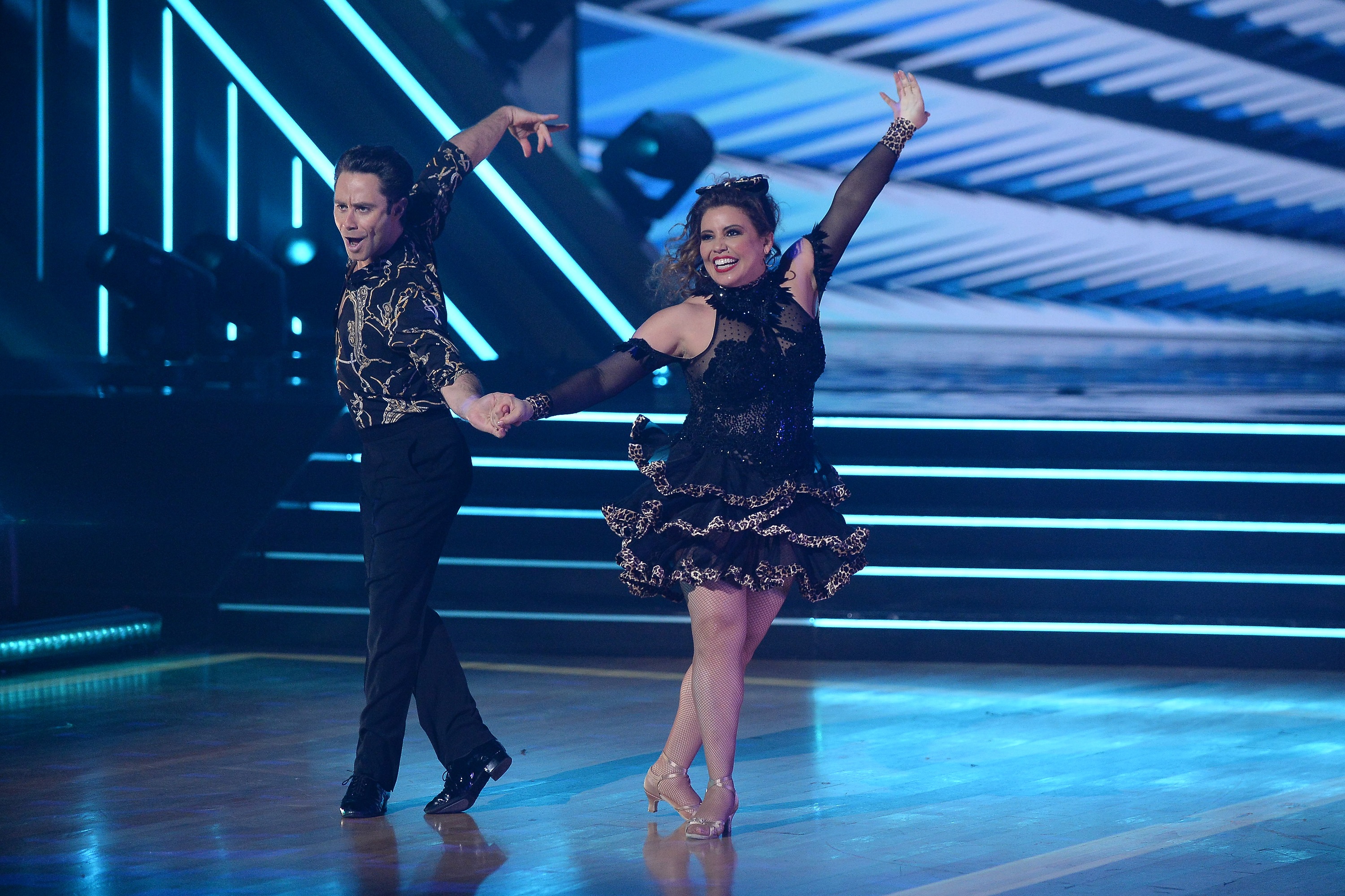 'Dancing With the Stars' Sasha Farber and Justina Machado