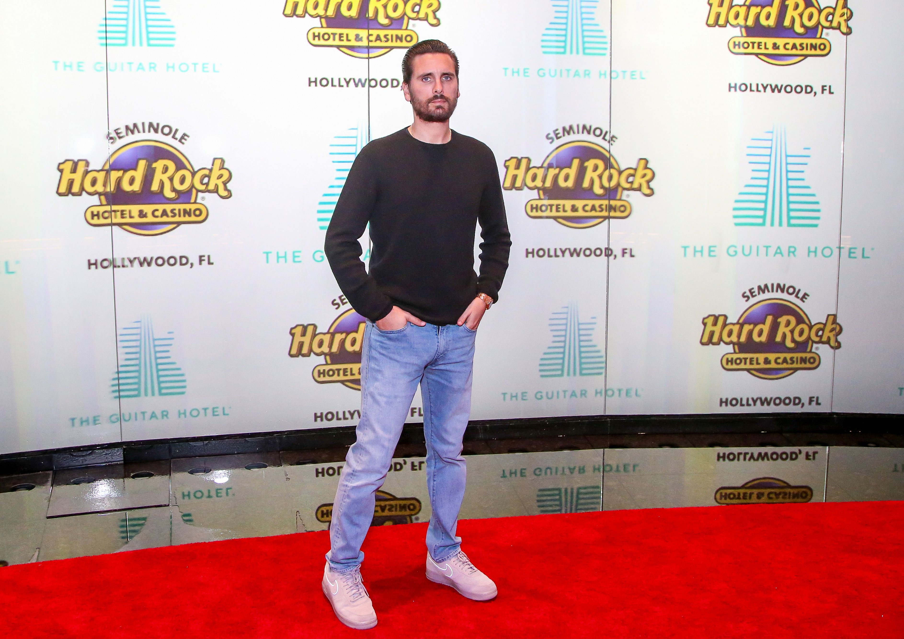 Scott Disick attends the Grand Opening of the Guitar Hotel expansion at Seminole Hard Rock Hotel