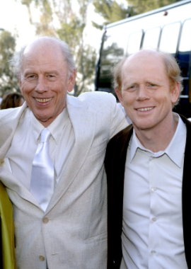 (Lto R): Rance Howard and his son, Ron