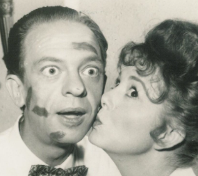Don Knotts and Betty Lynn in a scene from 'The Andy Griffith Show'