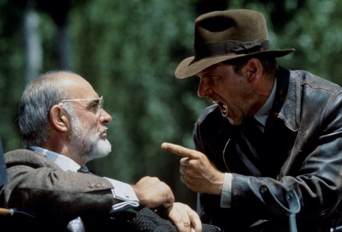 Harrison Ford as Indiana Jones and Sean Connery Henry Jones in 'Indiana Jones and the Last Crusade' | Murray Close/Getty Images