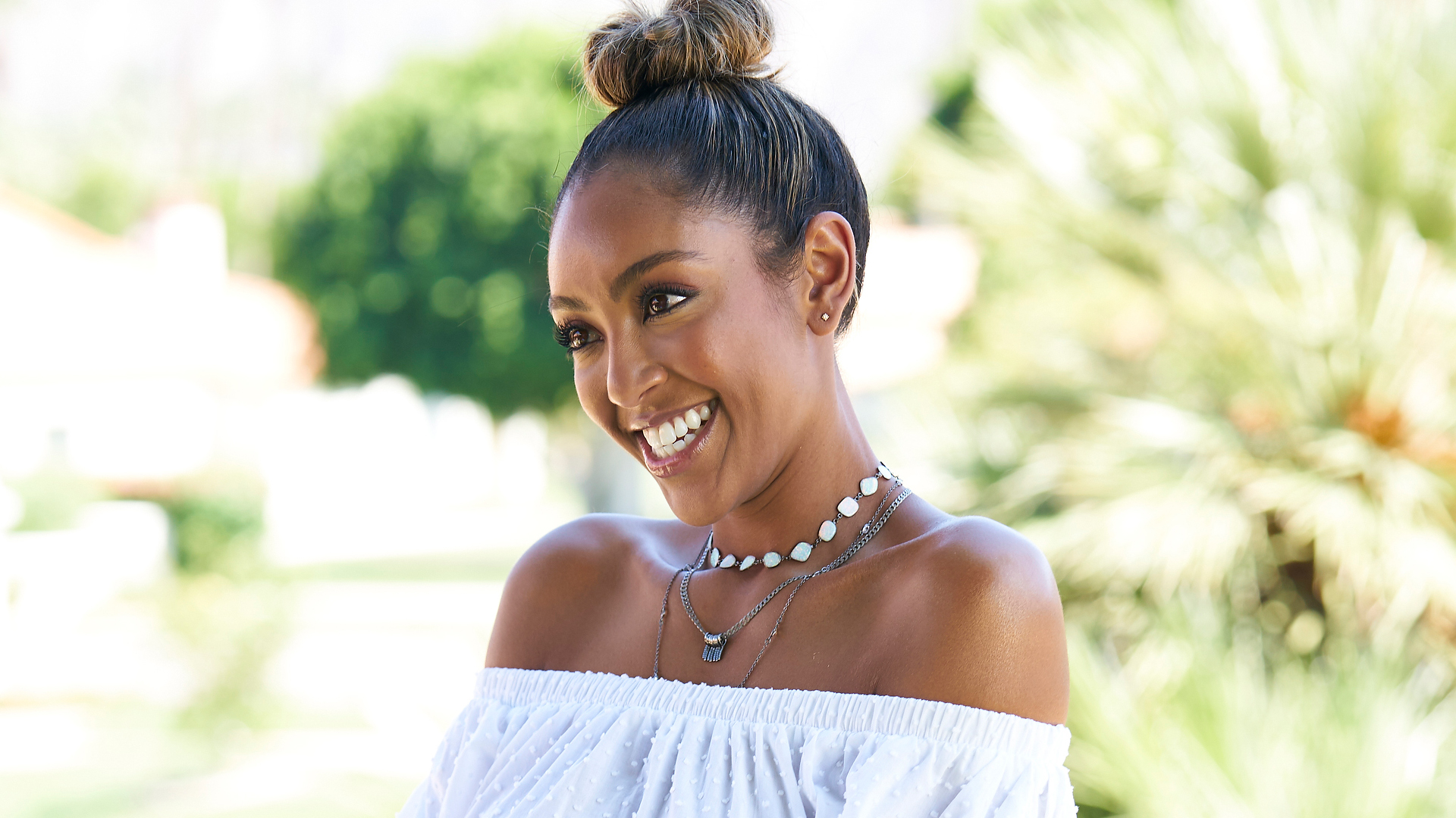 Tayshia Adams on 'The Bachelorette' Season 16 Episode 7 group date in 2020