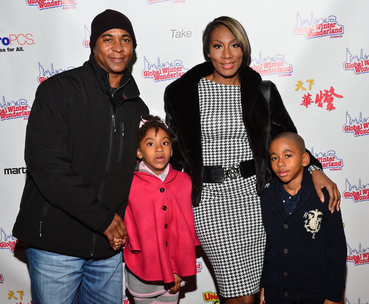 Towanda Braxton and Andre Carter with their children