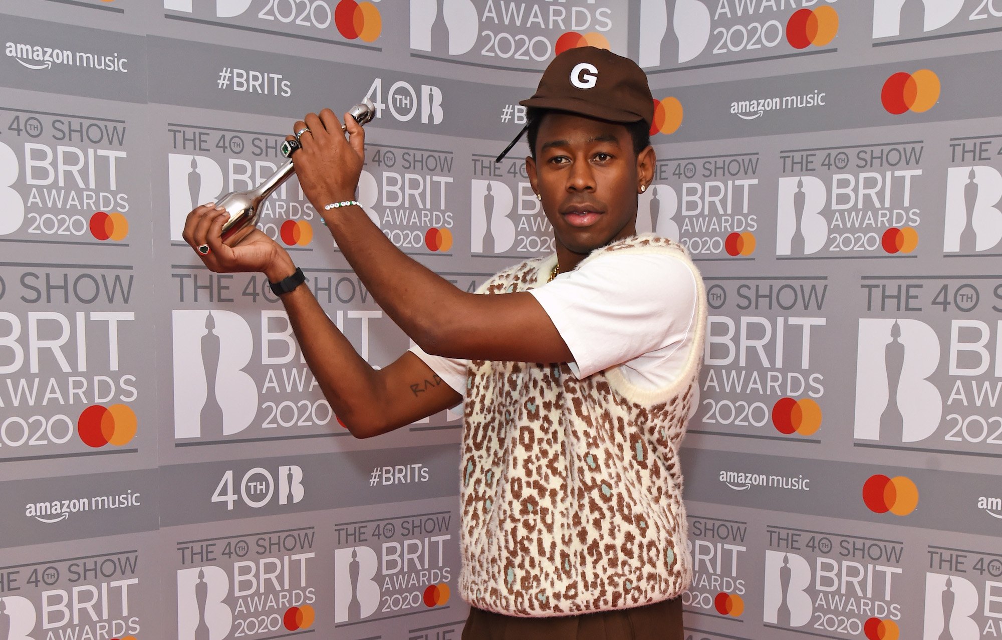 Tyler, The Creator, winner of the International Male Solo Artist award