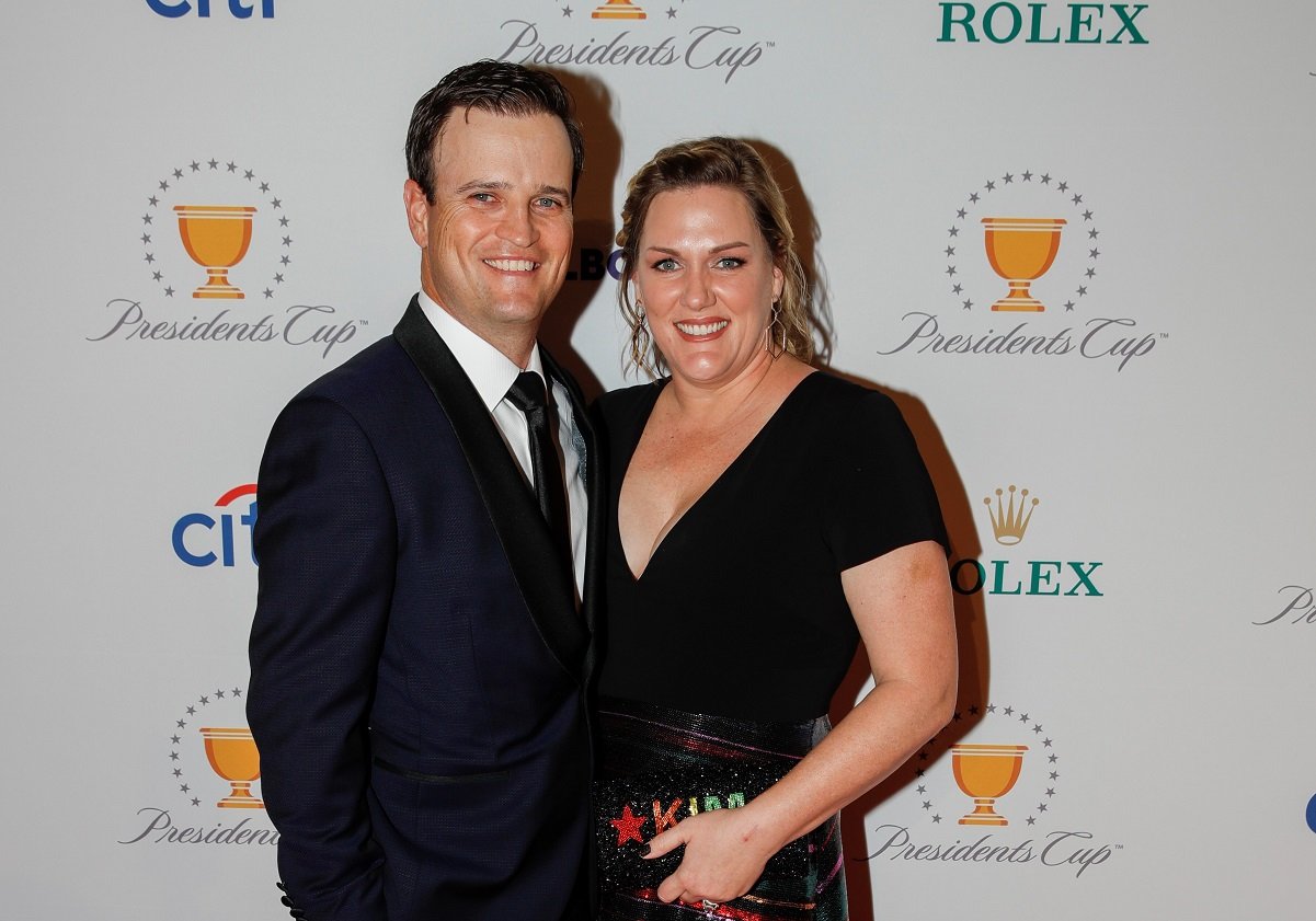 Zach Johnson and his wife, Kim