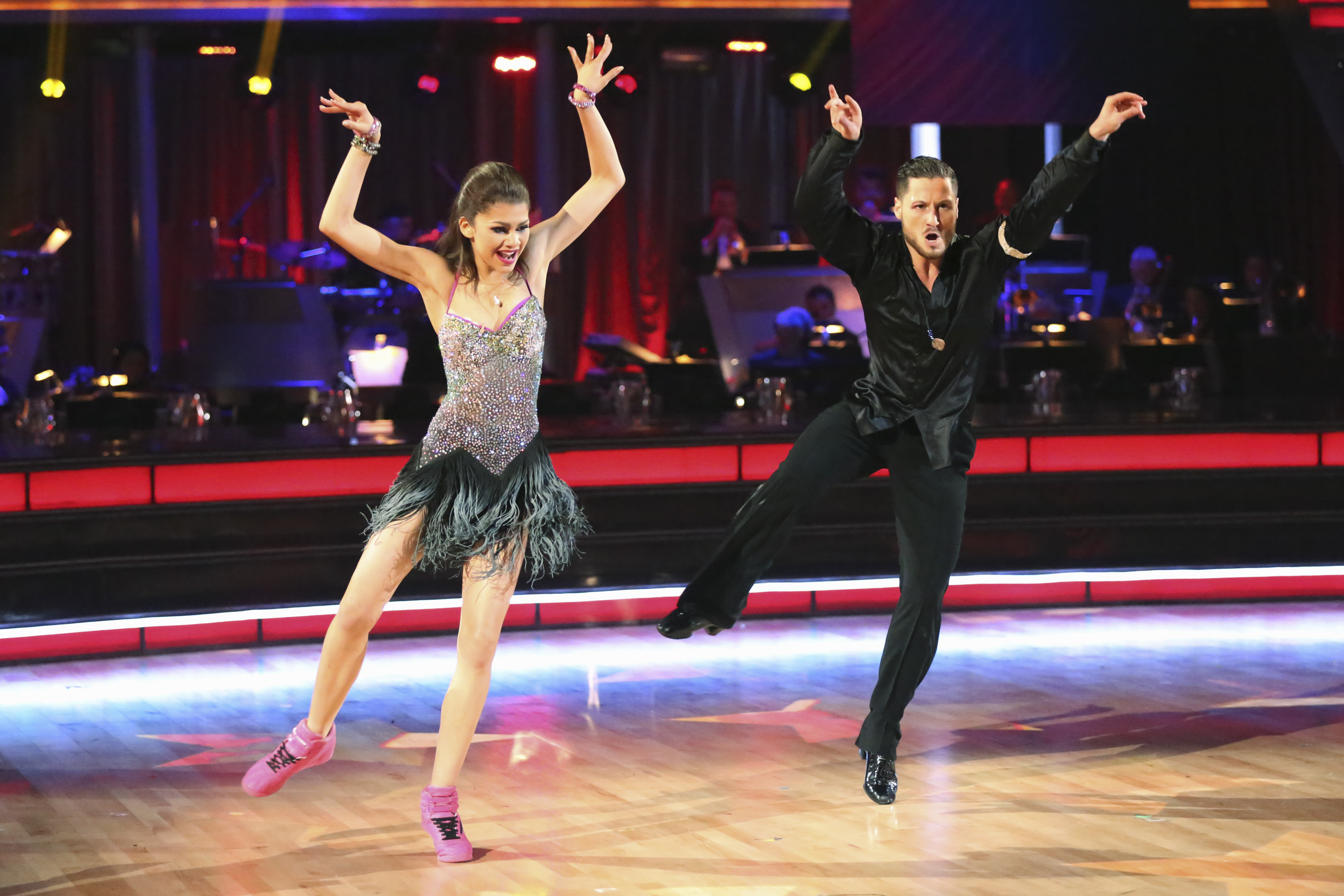 Zendaya and her partner on ABC's 'Dancing With the Stars' 