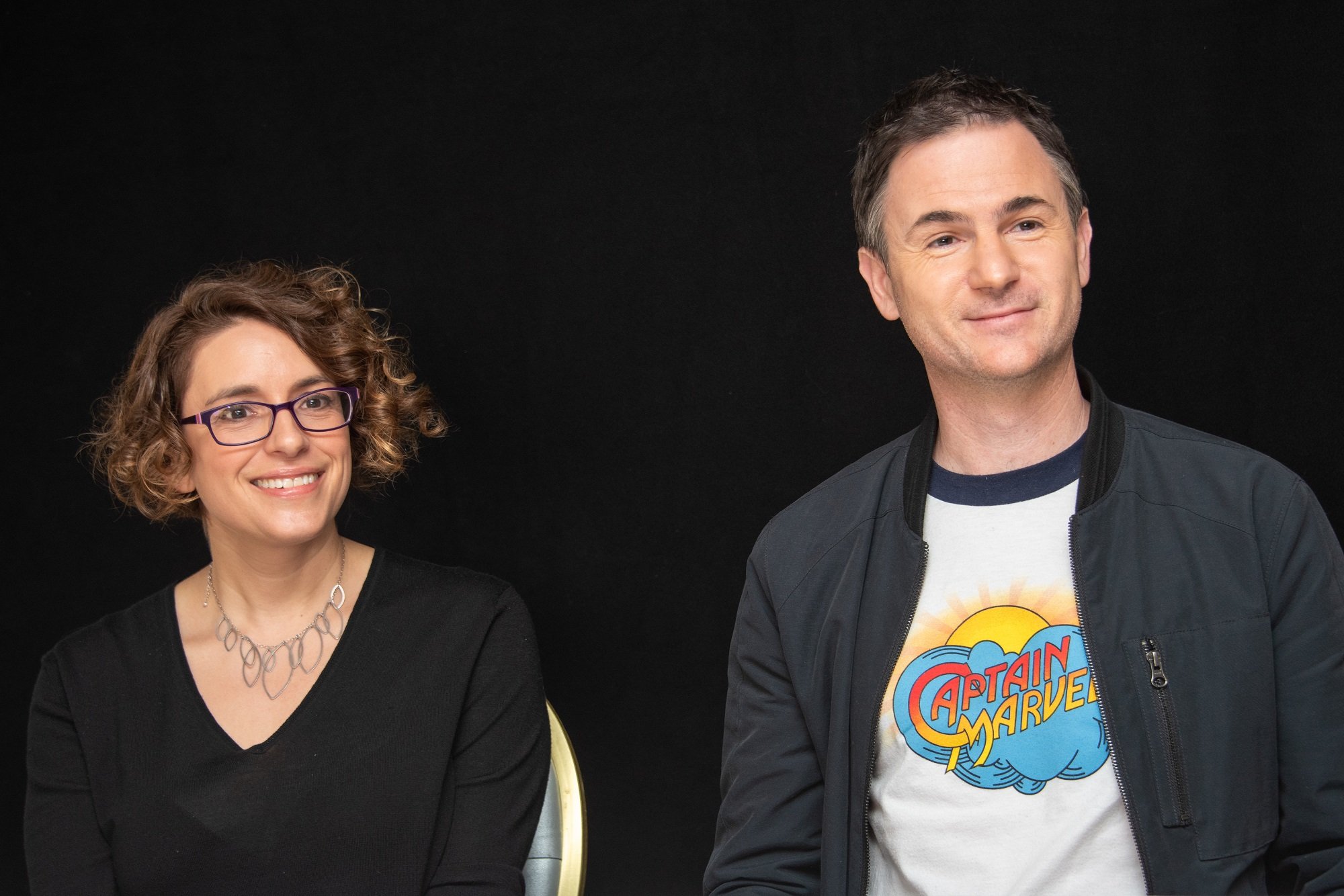 Directors Anna Boden and Ryan Fleck at the 'Captain Marvel"' Press Conference on December 22, 2018 in West Hollywood, California. 