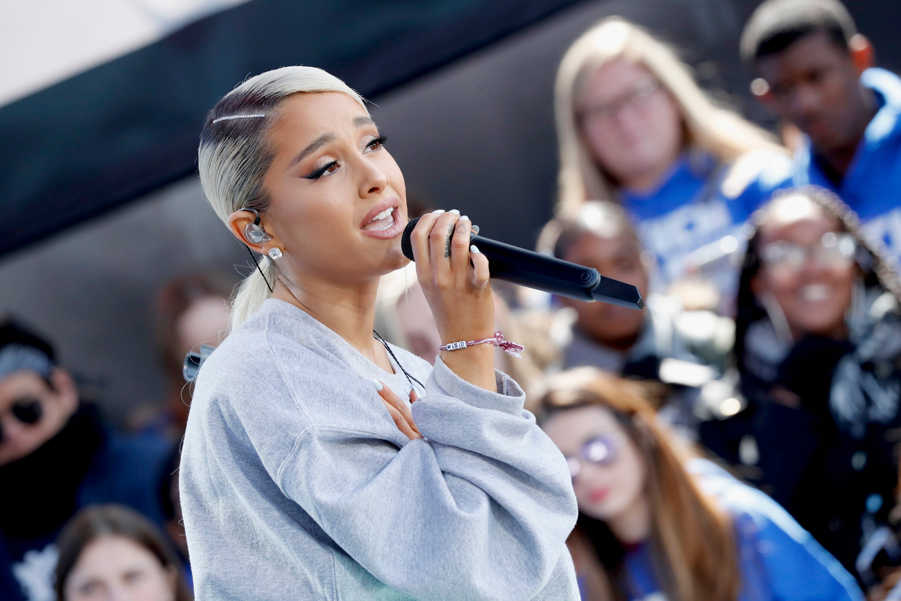 Ariana Grande performs onstage at March For Our Lives on March 24, 2018 in Washington, DC.