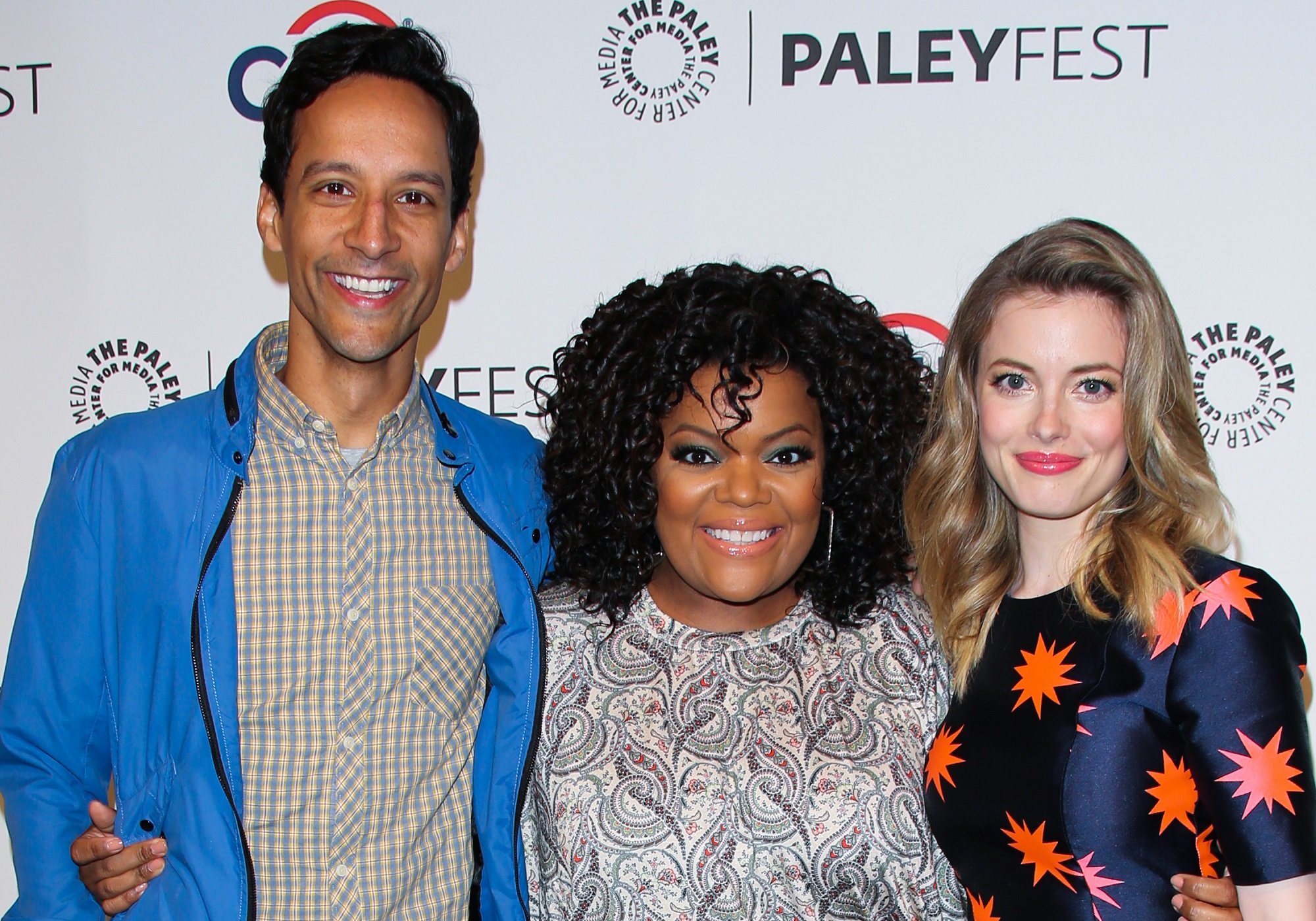 Danny Pudi, Yvette Nicole Brown, and Gillian Jacobs of Community 