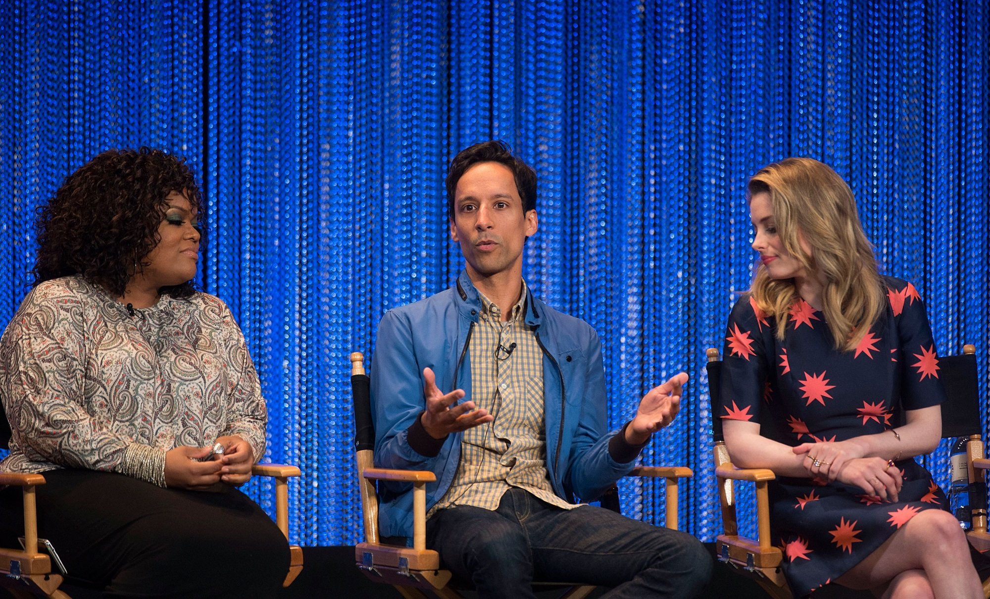 Yvette Nicole Brown, Danny Pudi, and Gillian Jacobs of Community