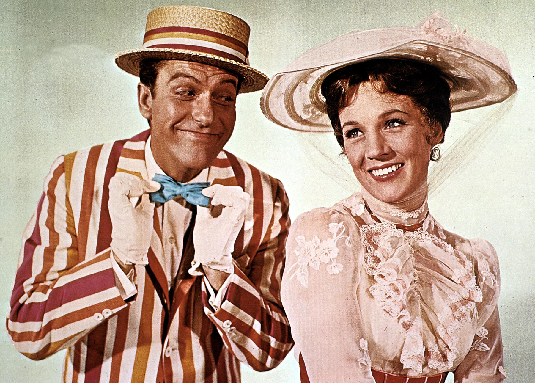 Dick Van Dyke and Julie Andrews in Mary Poppins 