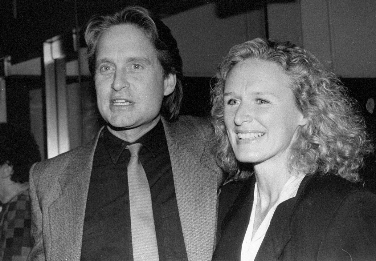 Michael Douglas and Glenn Close