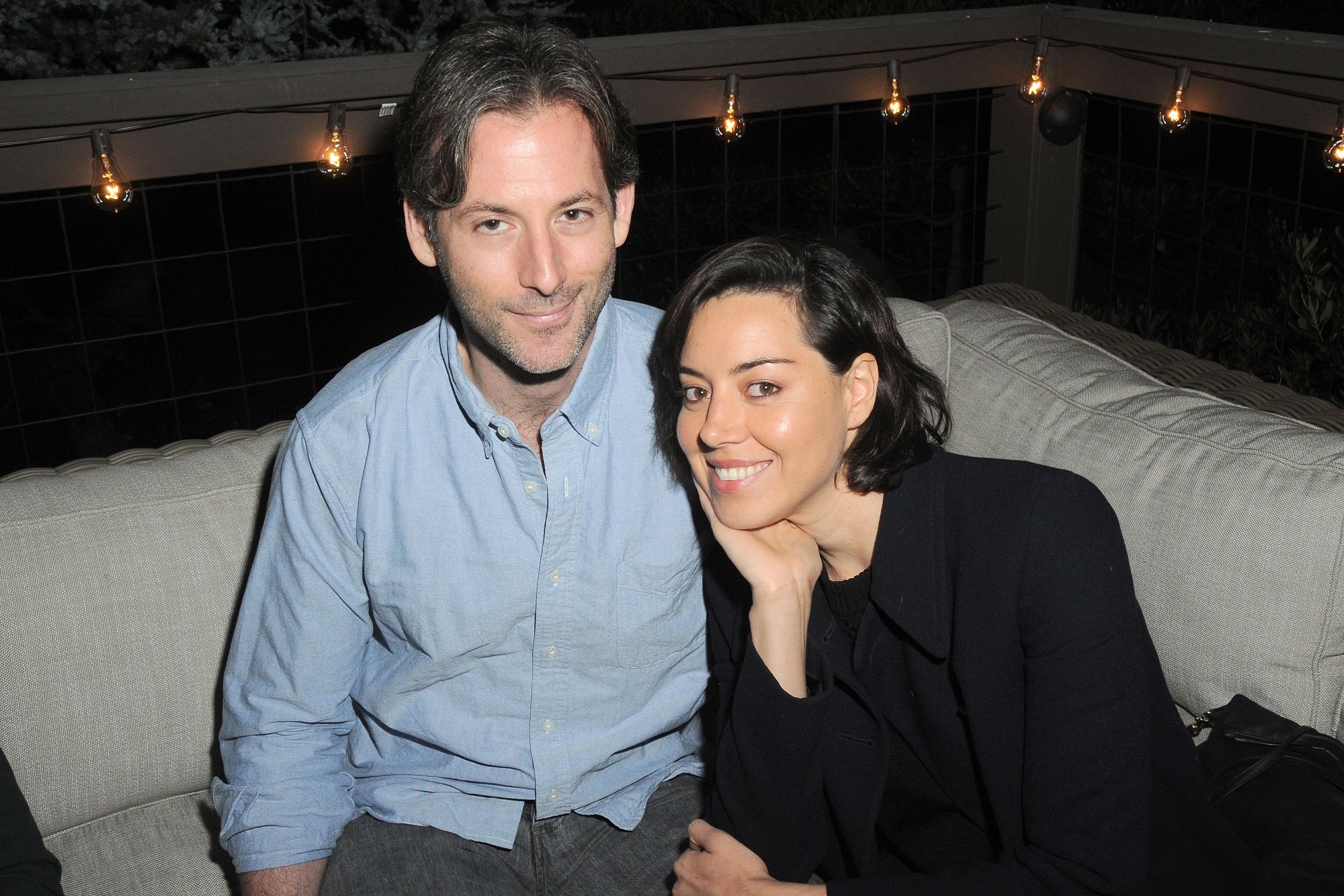 Jeff Baena and Aubrey Plaza 