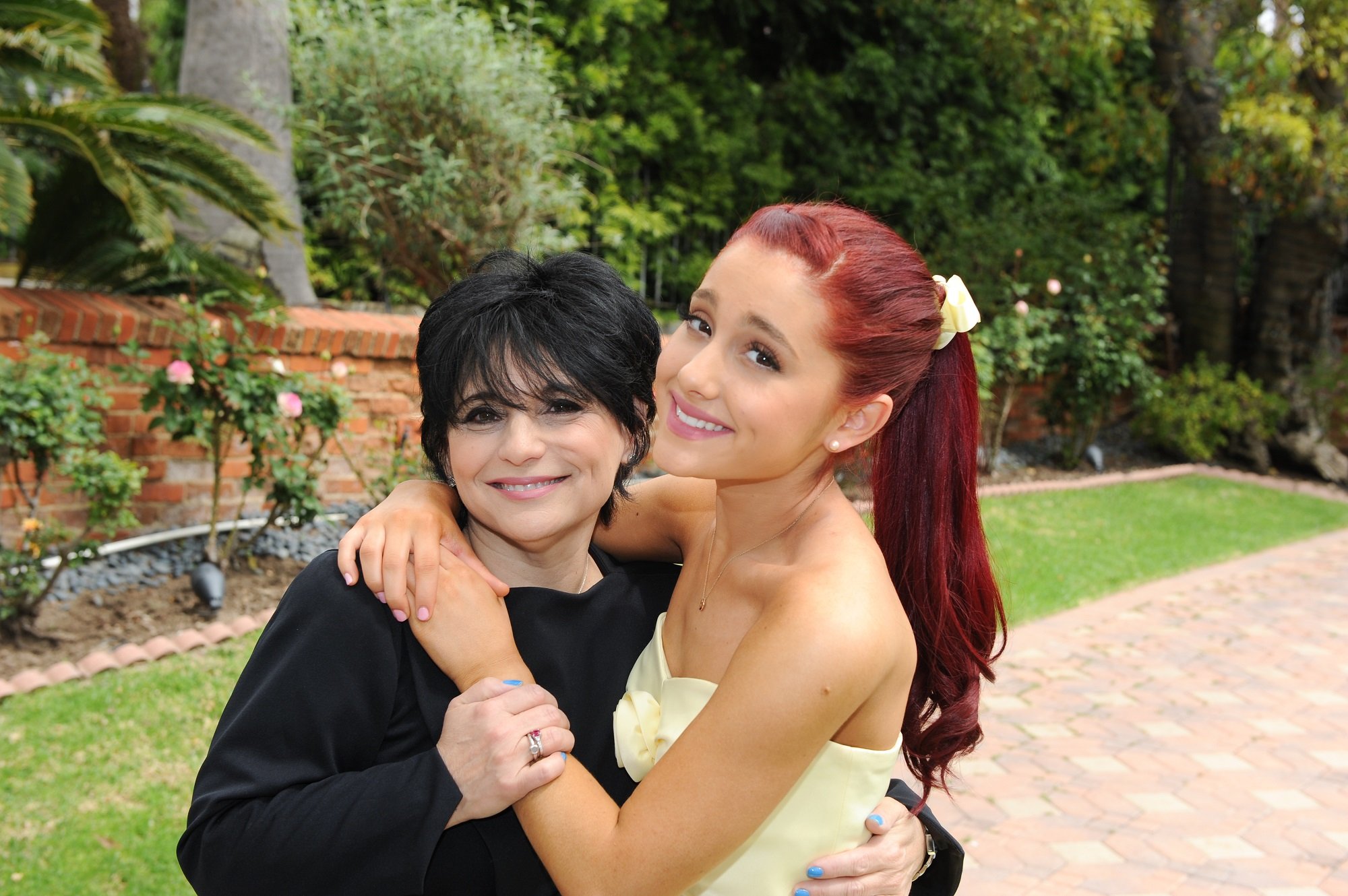 Ariana Grande and Joan Grande pose for a portrait at home in Los Angeles, California on March 31, 2012.