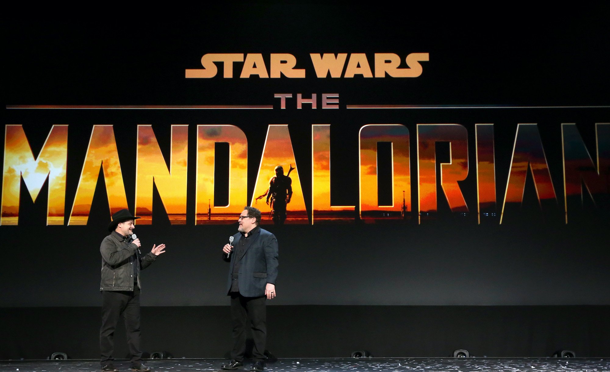 Executive producer/writers Dave Filoni and Jon Favreau of 'The Mandalorian'