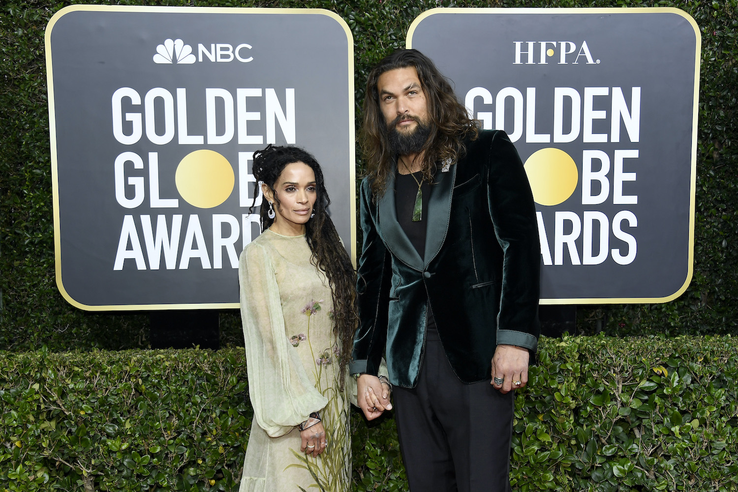 Lisa Bonet and Jason Momoa arrive to the 77th Annual Golden Globe Awards 2020