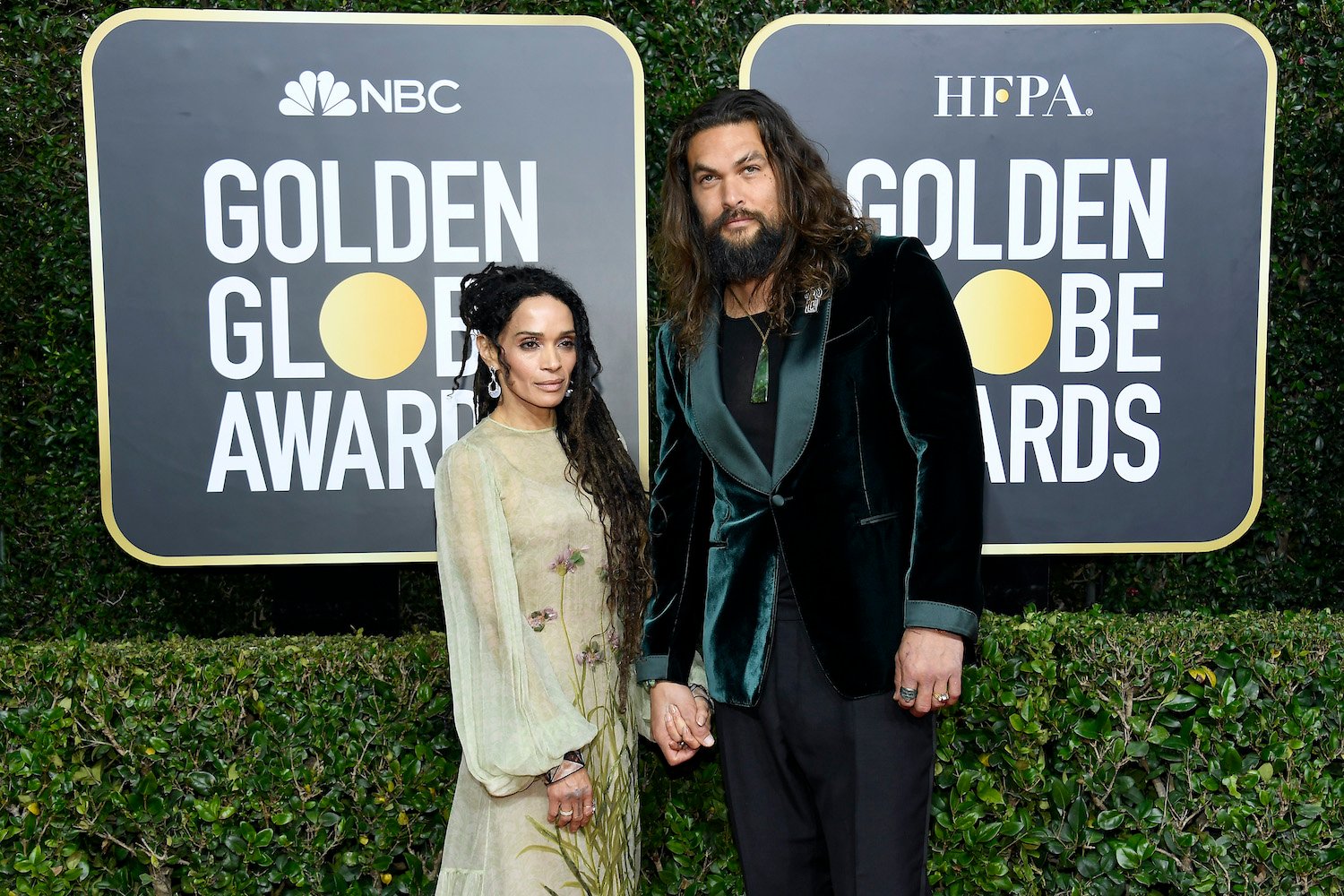 Lisa Bonet and Jason Momoa arrive to the 77th Annual Golden Globe Awards 2020