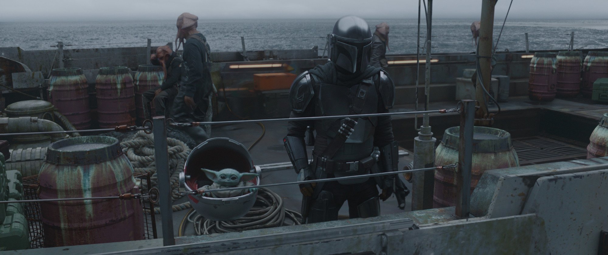 The Child and Mando in Episode 3, Season 2 of 'The Mandalorian'