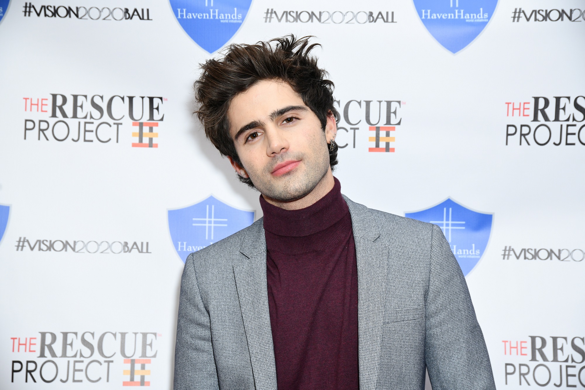 Max Ehrich on December 12, 2018, in New York City.