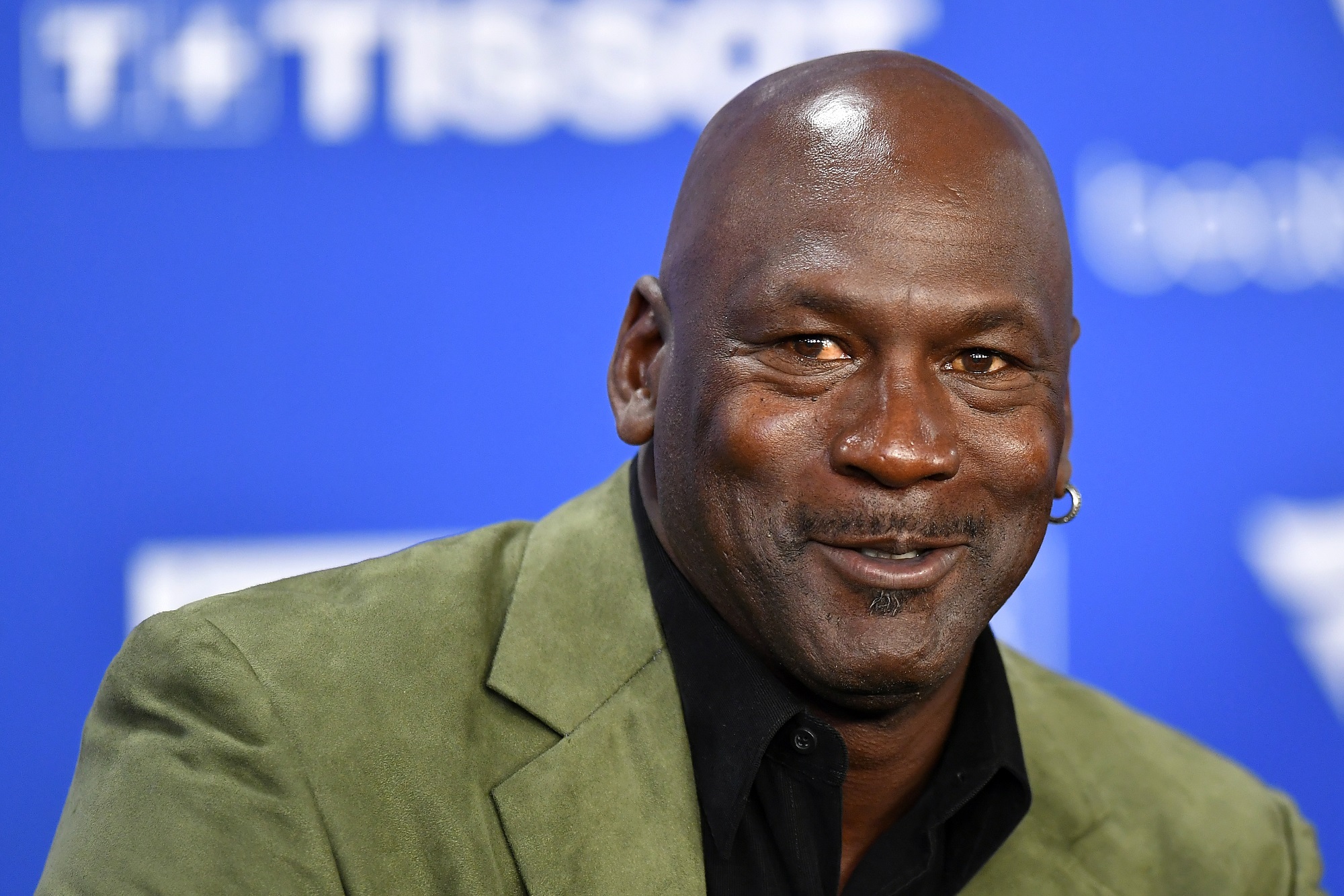Michael Jordan attends a press conference on January 24, 2020 in Paris, France.