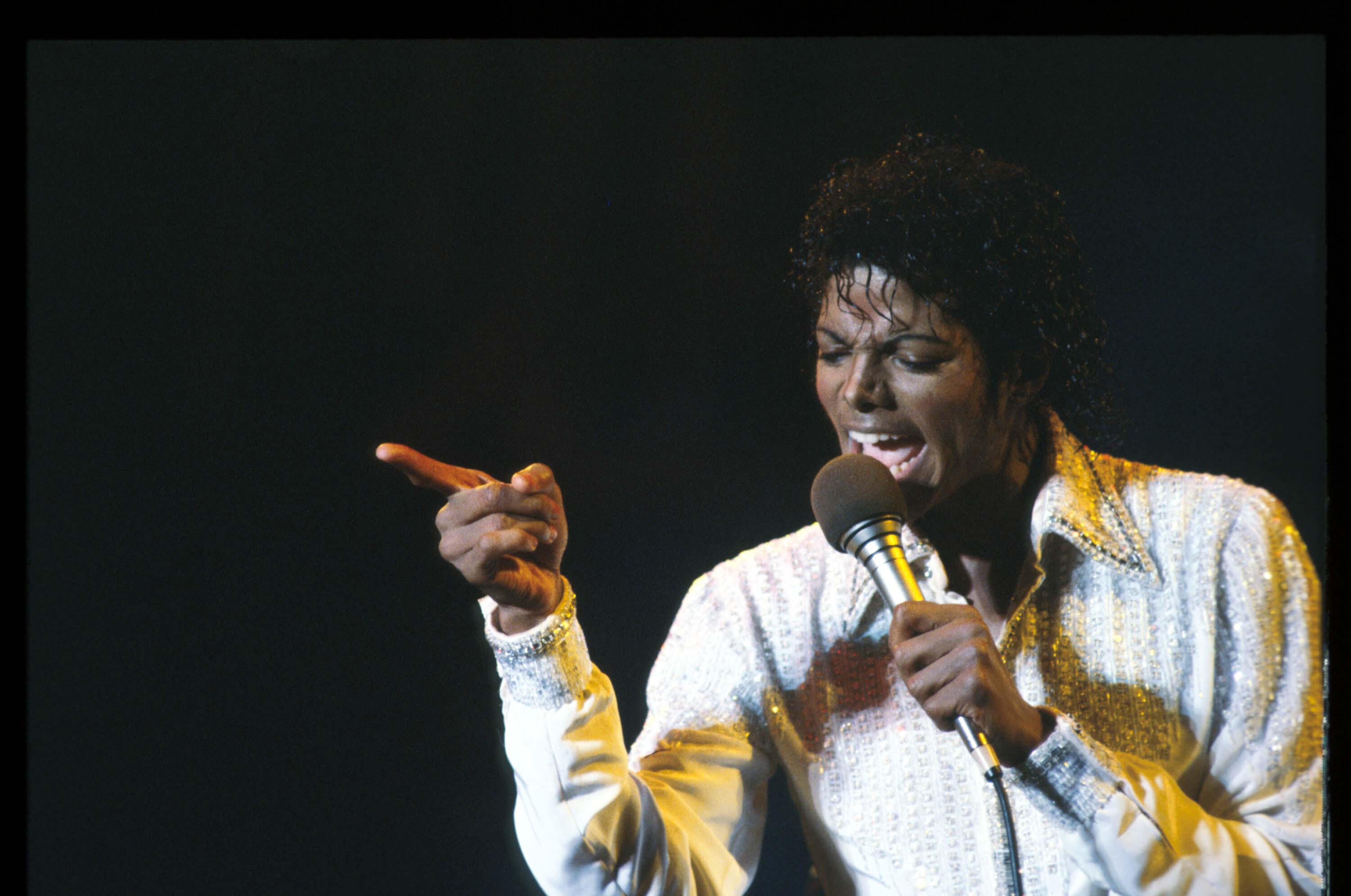Michael Jackson wearing white