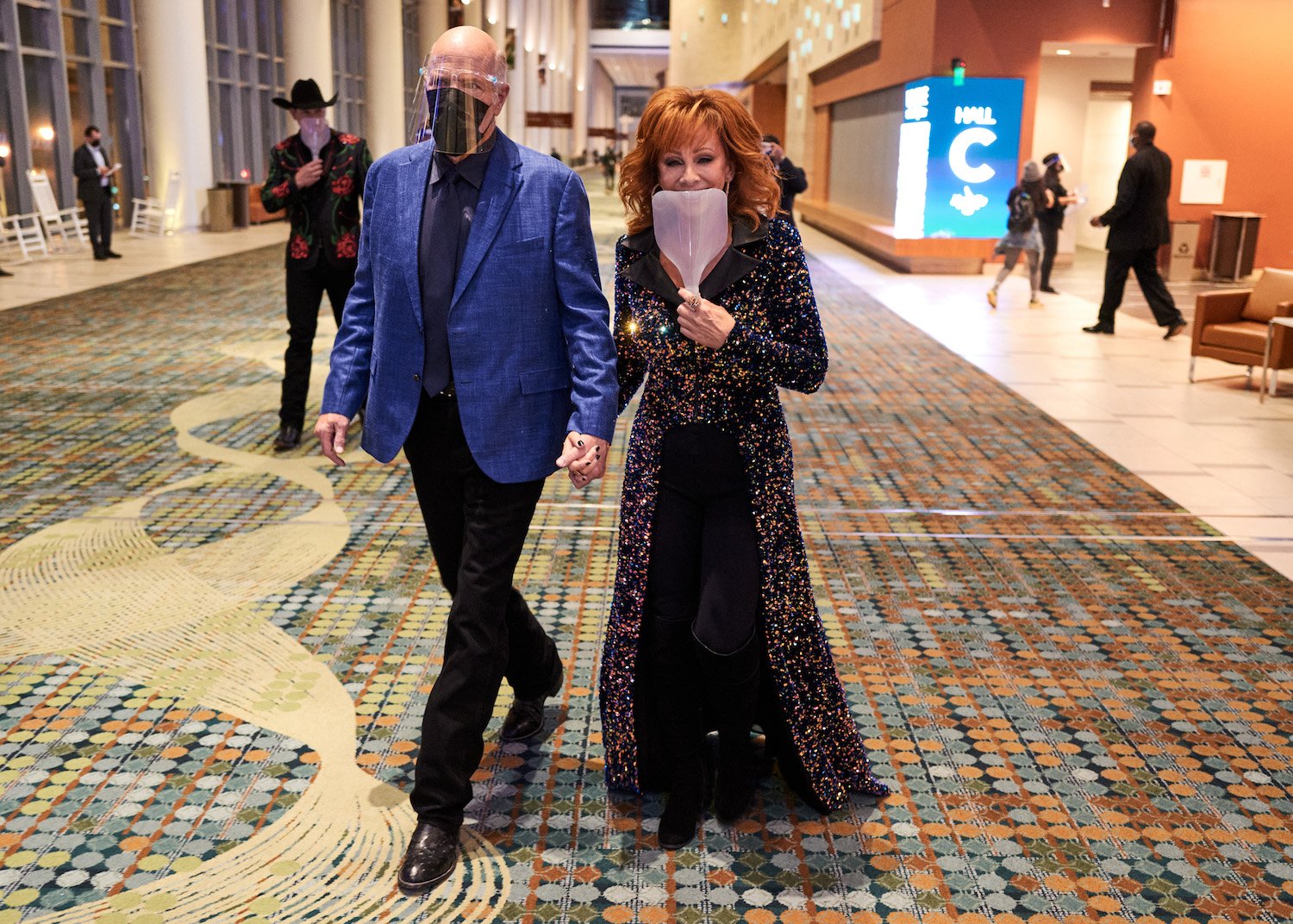 Rex Linn and Reba McEntire