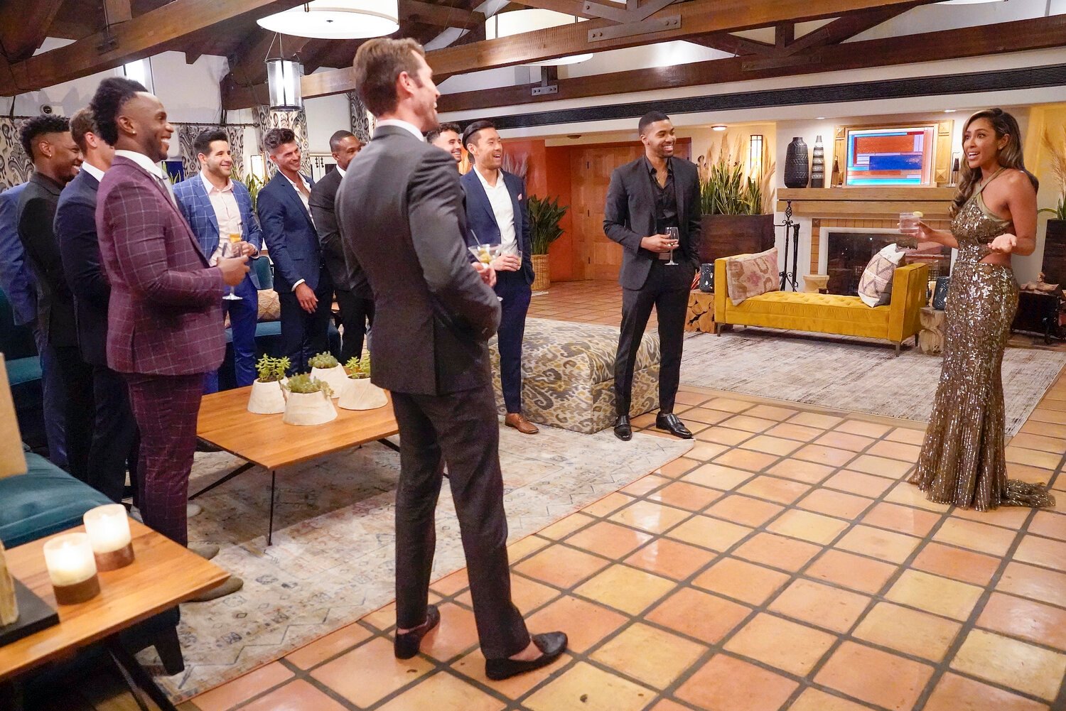 Tayshia Adams meets her contestants on 'The Bachelorette'