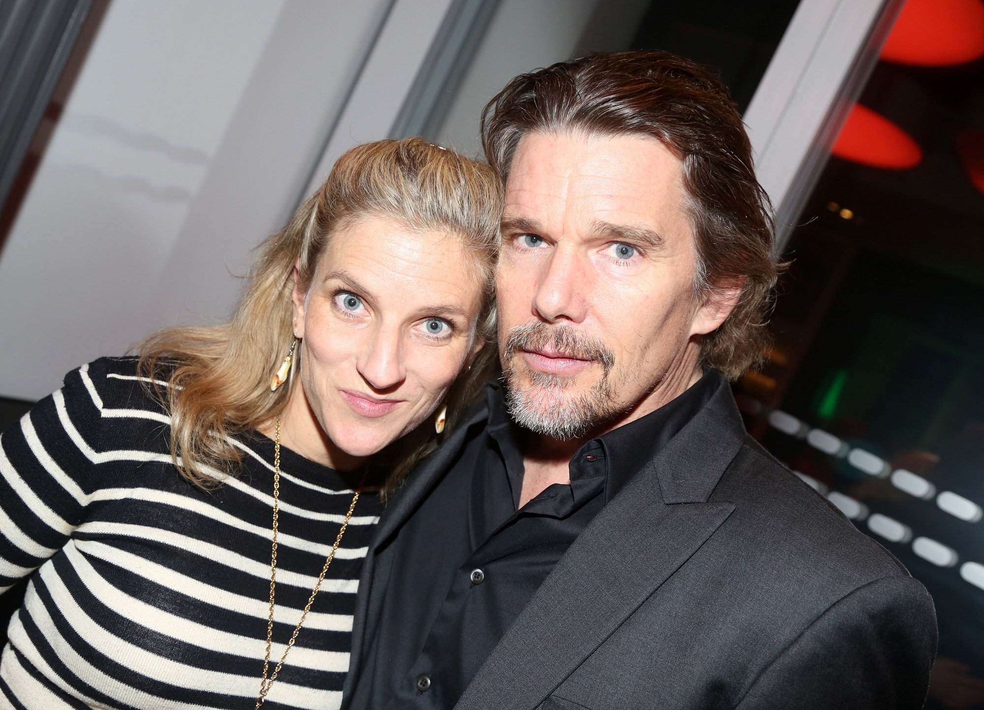Ryan Hawke and Ethan Hawke pose at the opening night party for the new musical 'Bob & Carol & Ted & Alice' on February 4, 2020, in New York City.