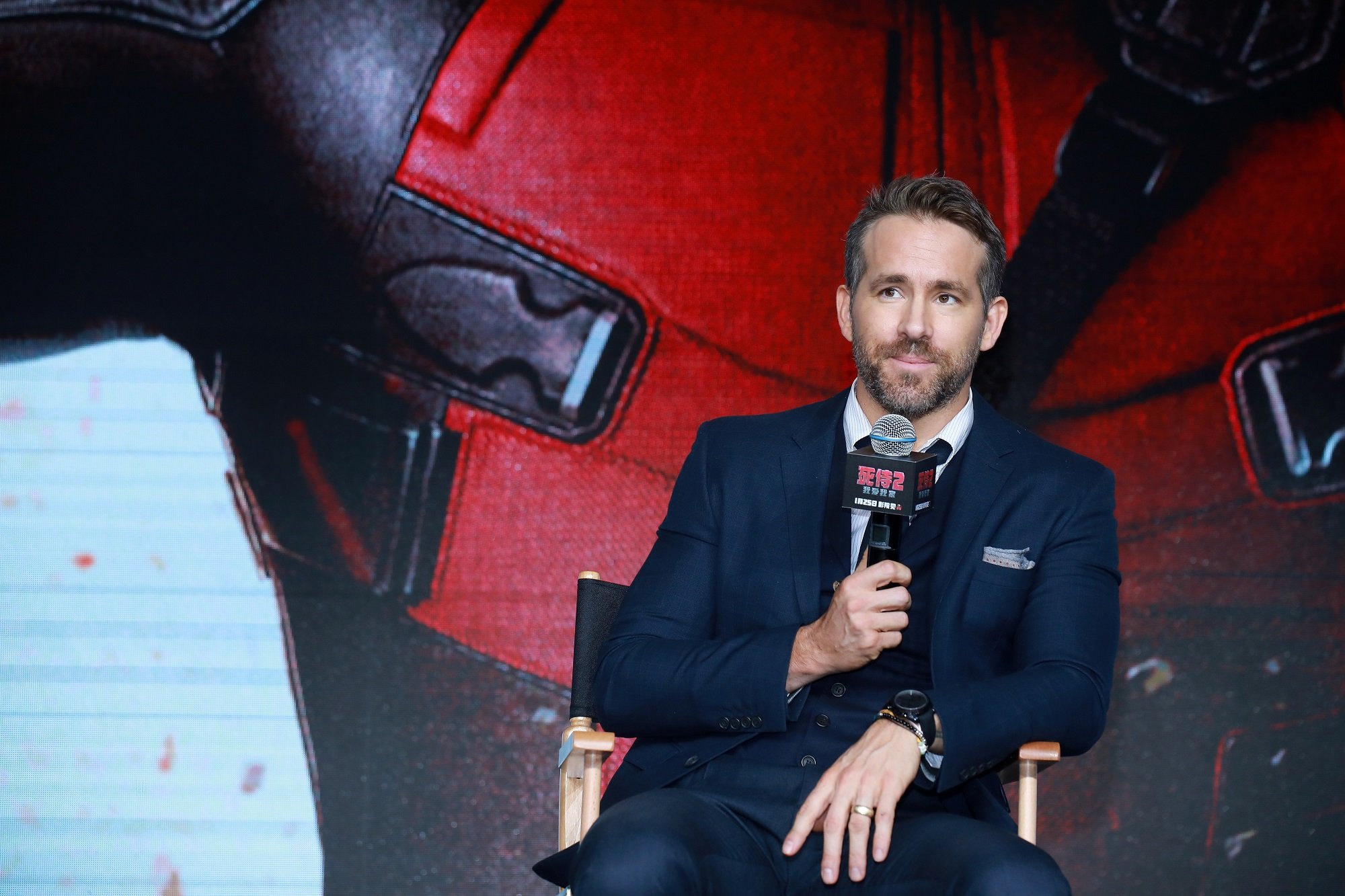 Ryan Reynolds attends the premiere of 'Deadpool 2' on January 20, 2019, in Beijing, China.