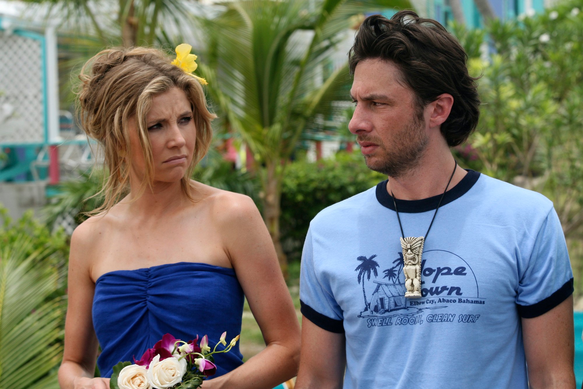 Sarah Chalke and Zach Braff on 'Scrubs'