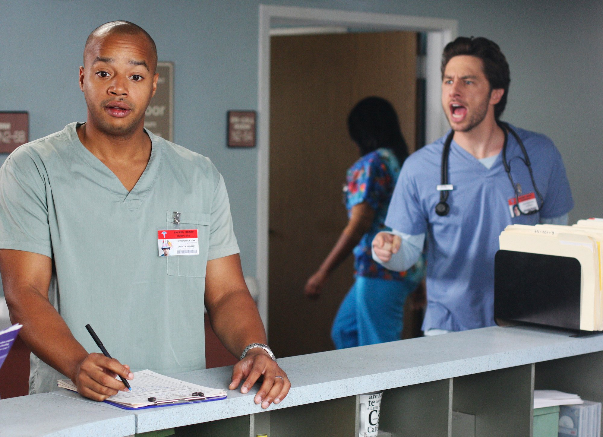 Donald Faison and Zach Braff