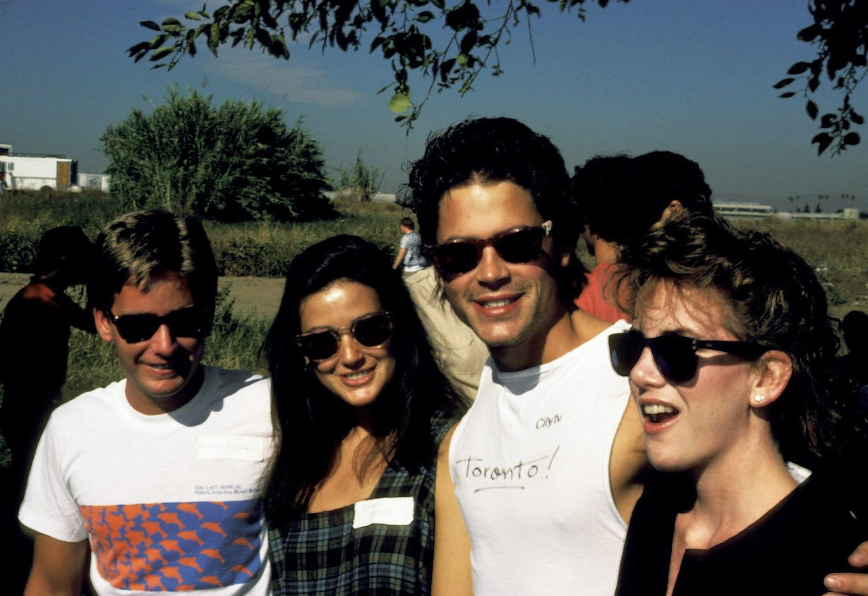 Emilio Estevez, Demi Moore, Rob Lowe and Melissa Gilbert