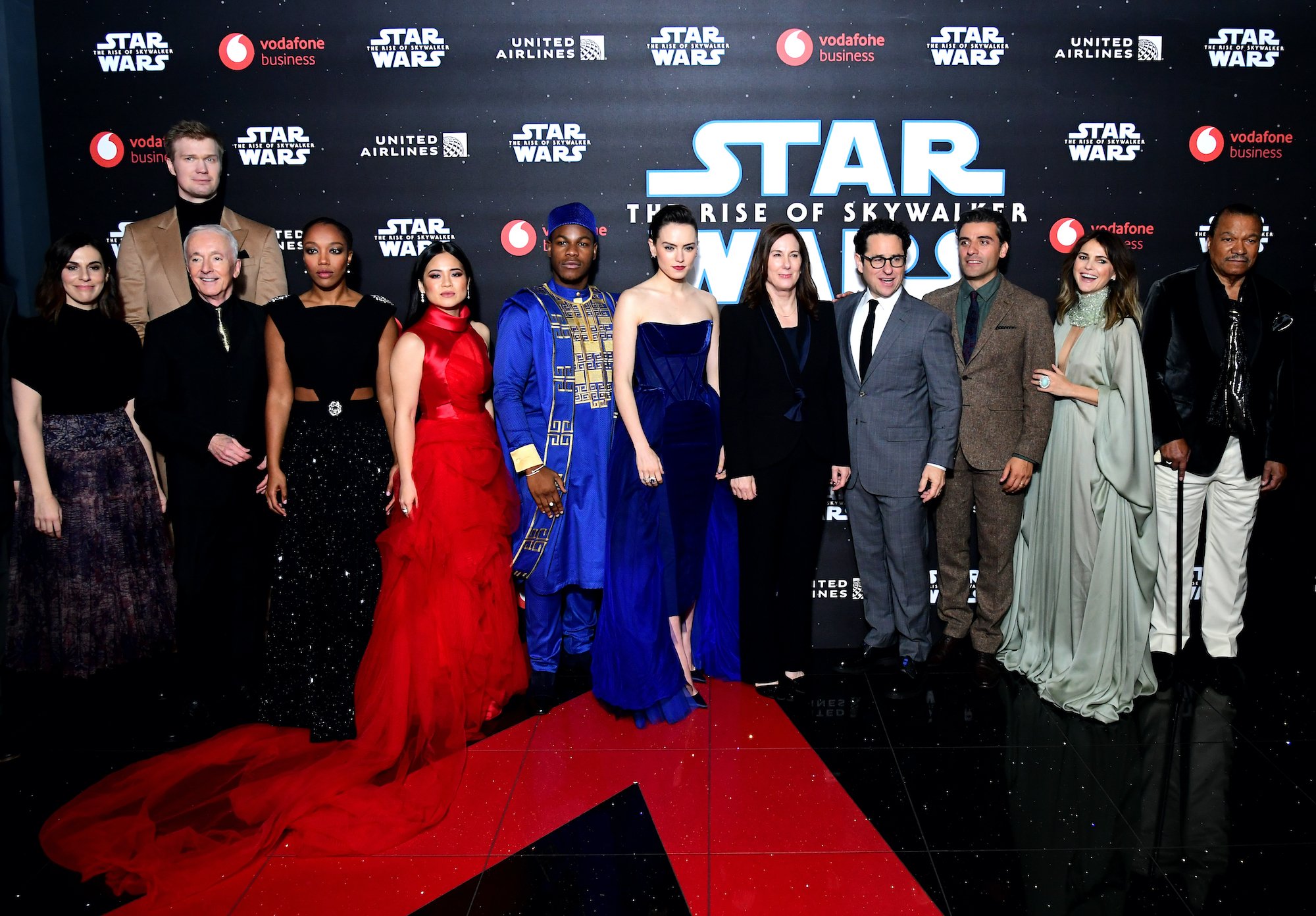 The cast and crew attending the Star Wars: The Rise of Skywalker