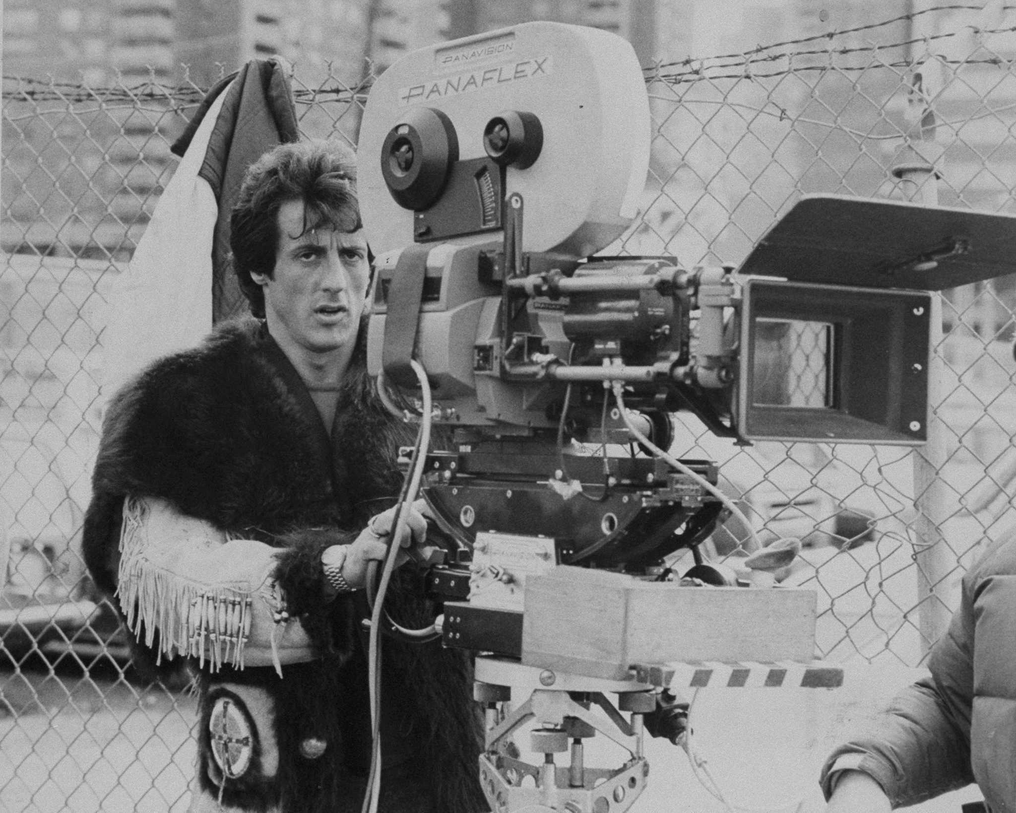Sylvester Stallone with a camera