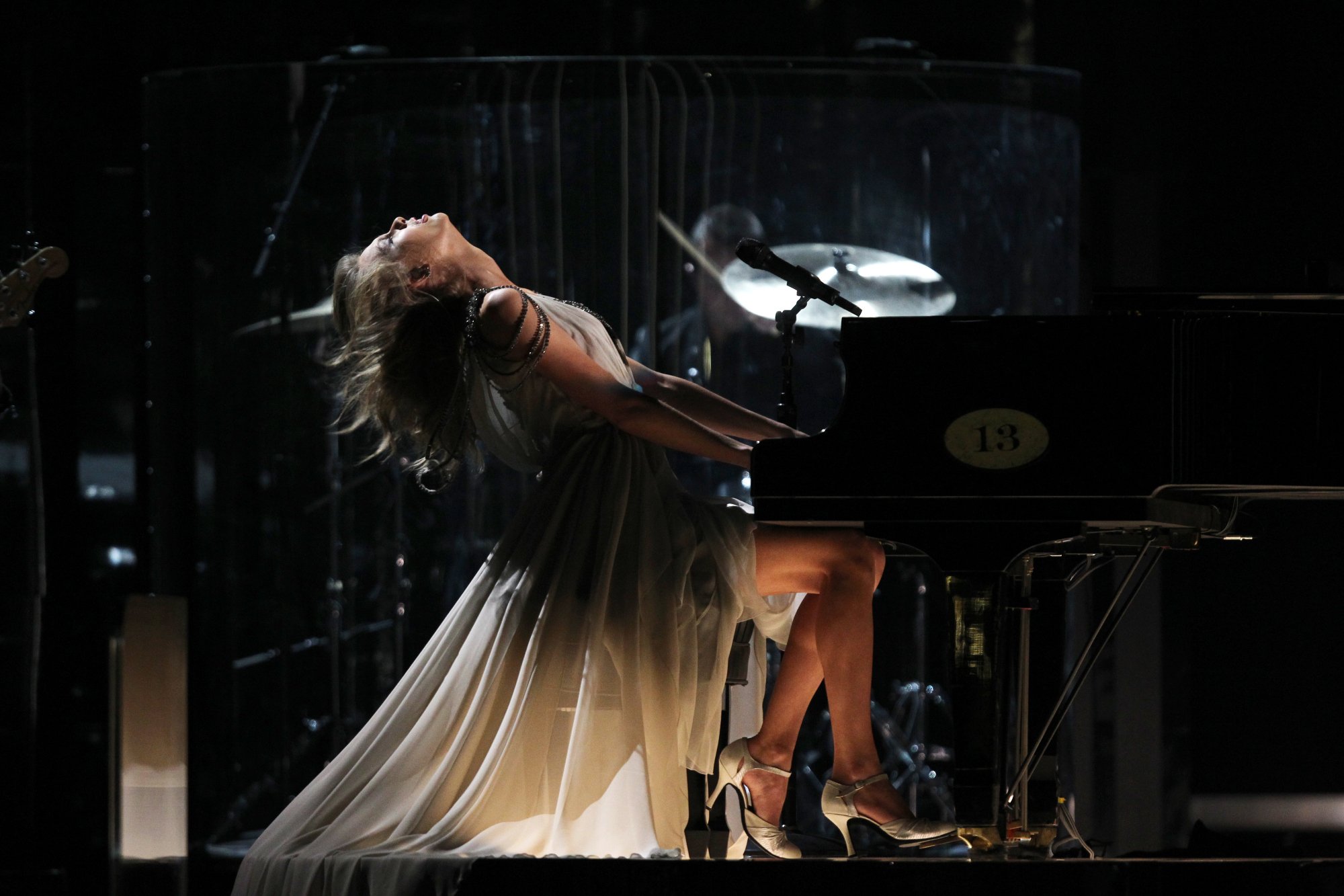 Taylor Swift performing "All Too Well" at THE 56TH ANNUAL GRAMMY AWARDS on Jan. 26 2014.
